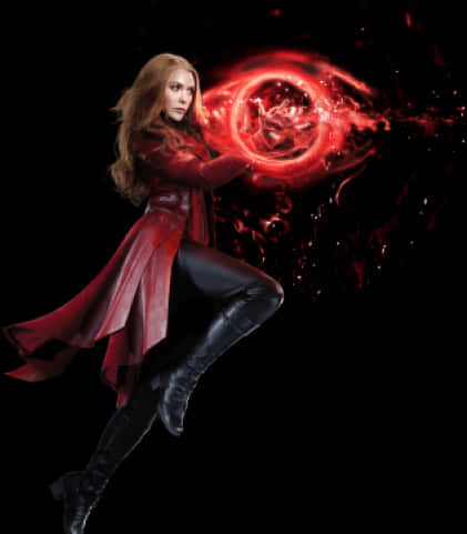 Scarlet Witch Magic Display PNG