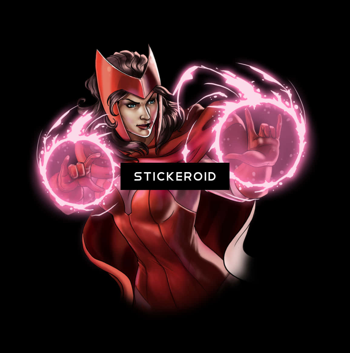 Scarlet Witch Magic Illustration PNG