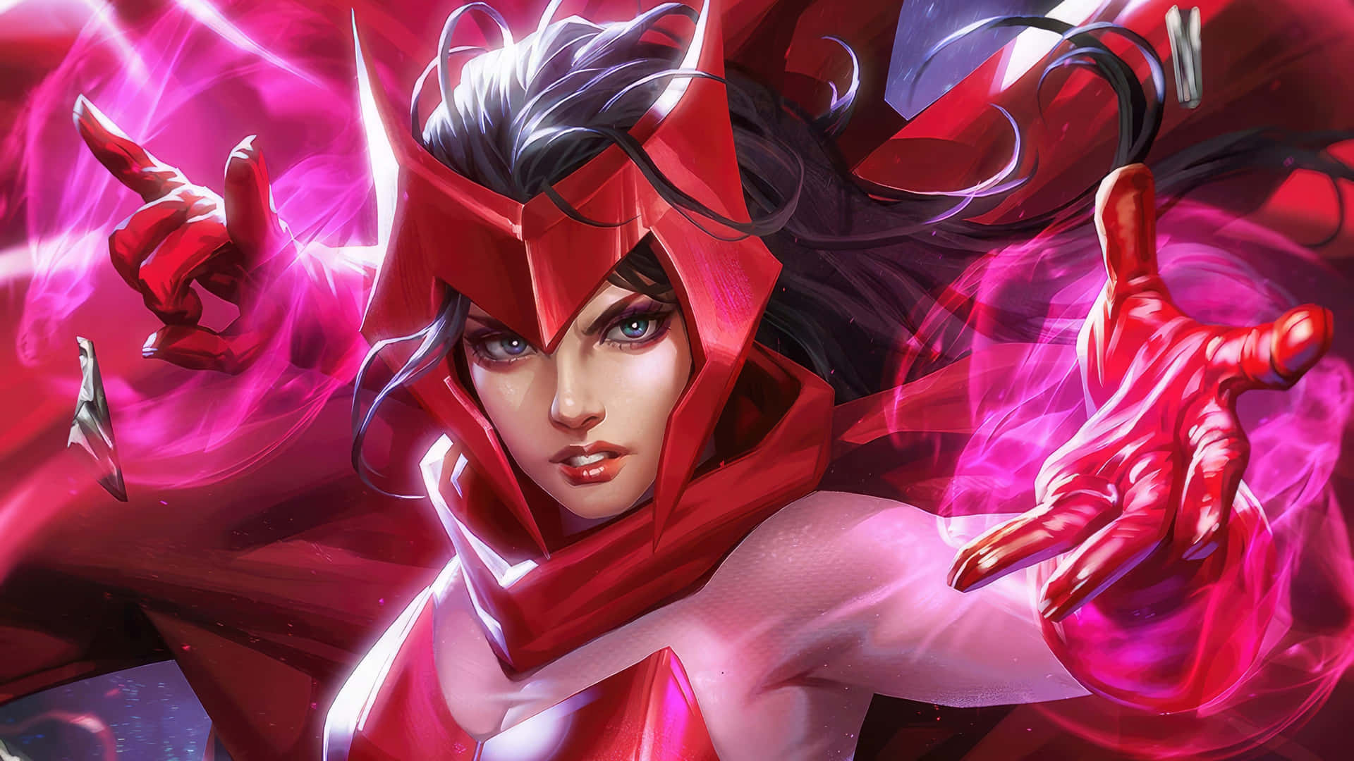 Scarlet Witch Mystic Energy Wallpaper