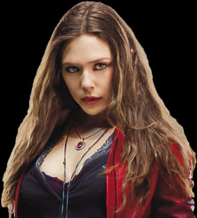 Scarlet Witch Portrait PNG