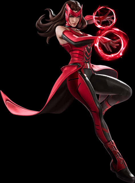 Scarlet Witch Power Pose PNG