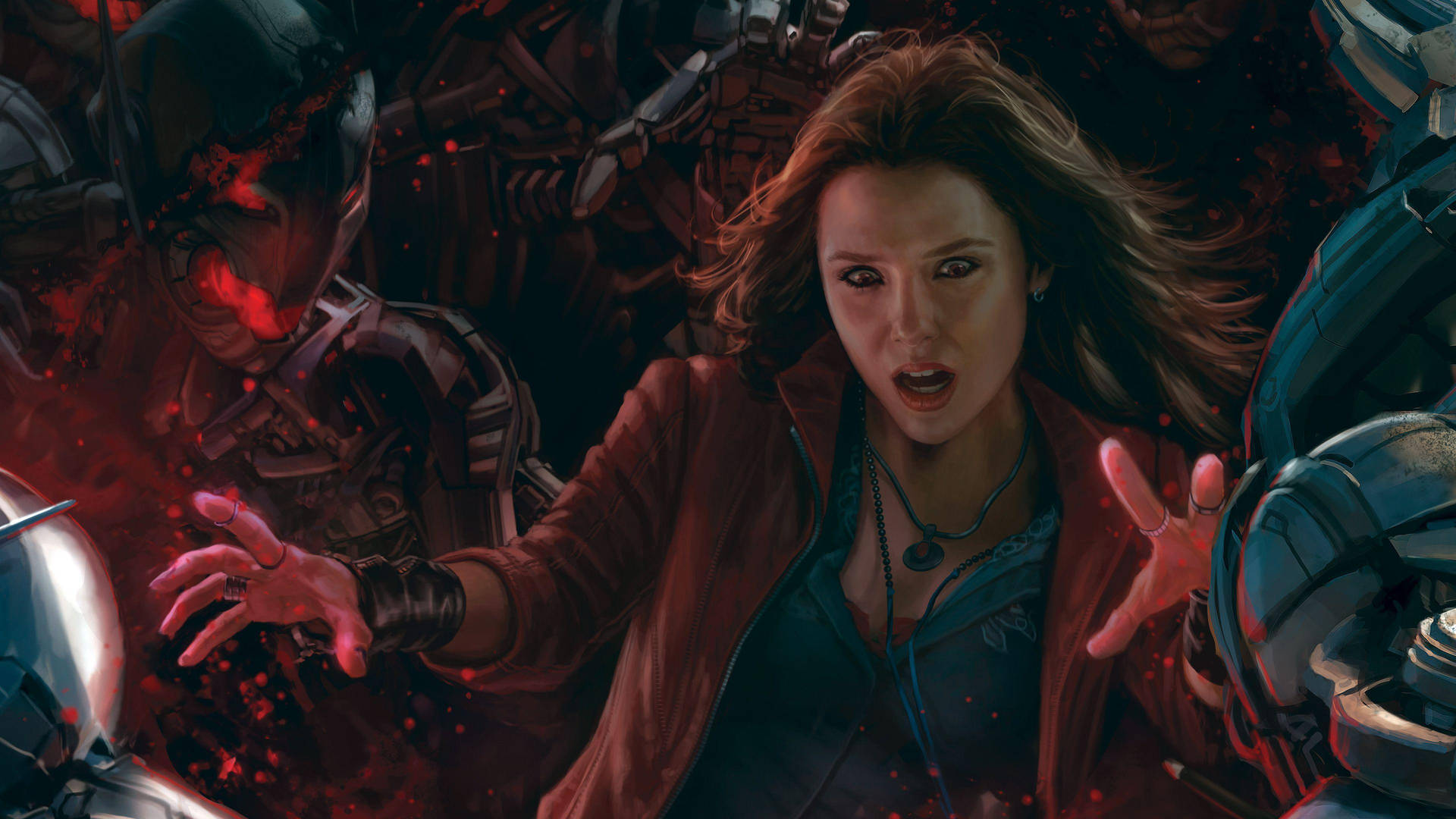 Scarlet Witch Unleashed Powers Wallpaper