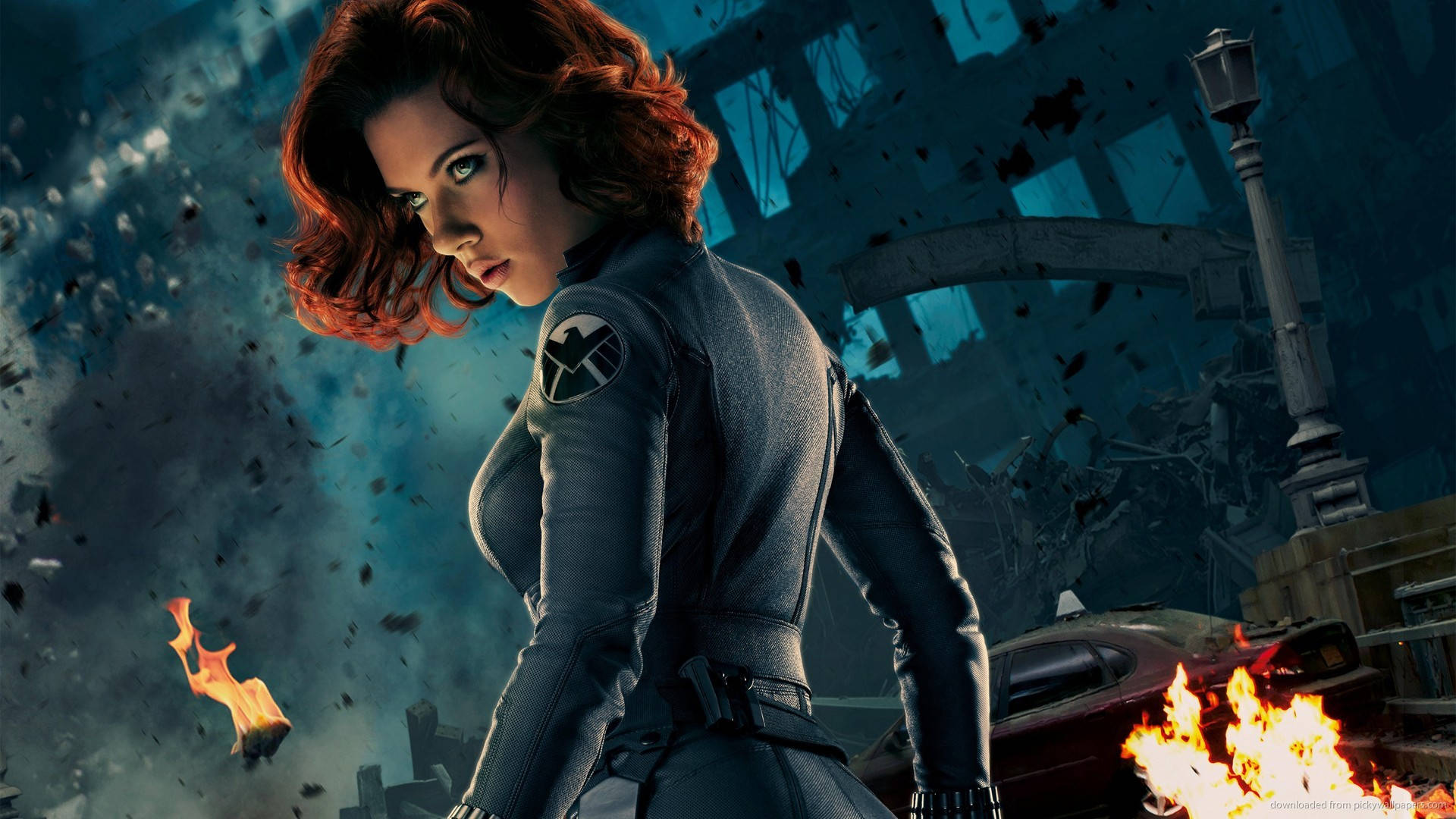 Scarlett Johansson as the iconic Black Widow! Wallpaper