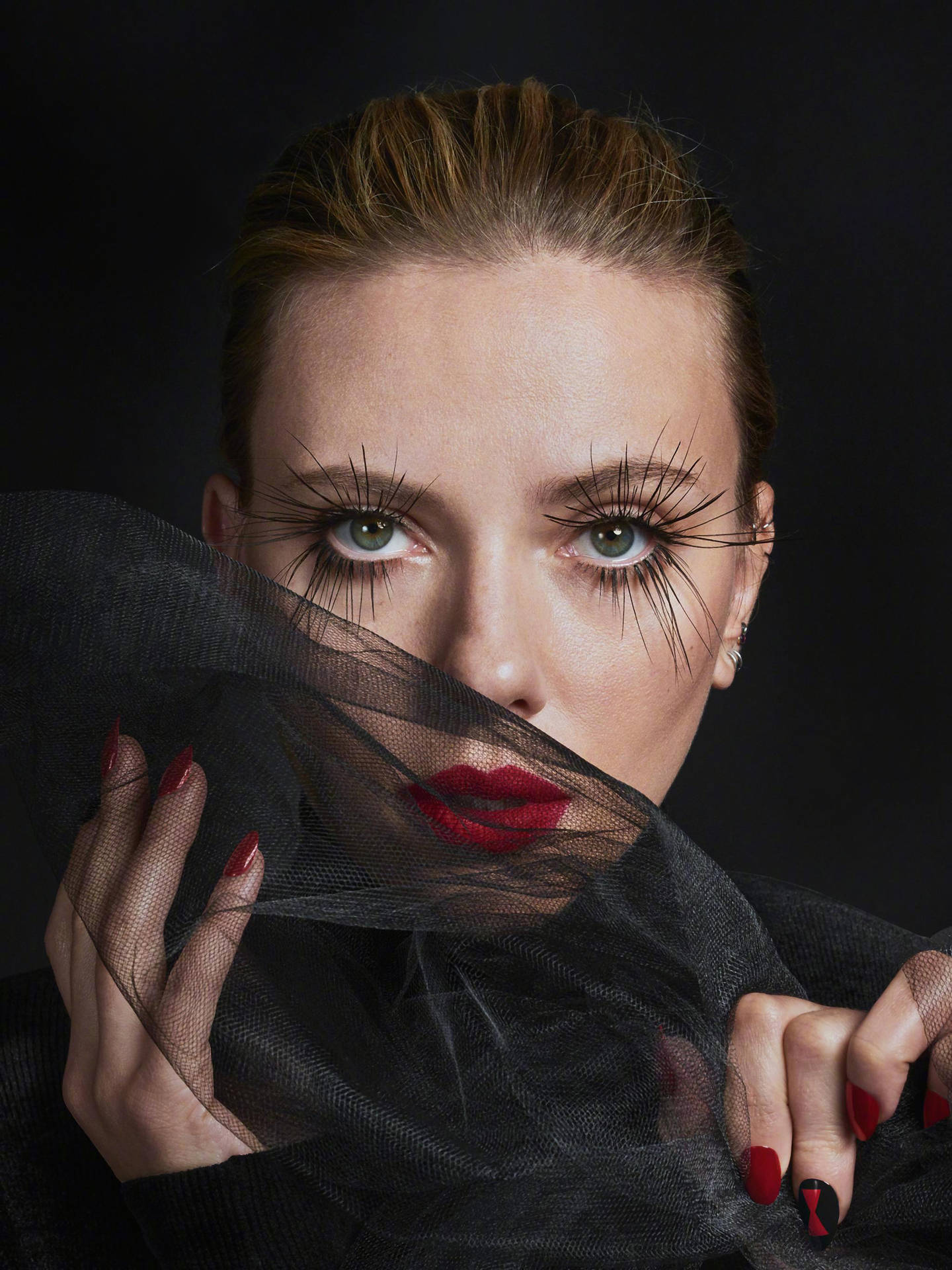 Scarlett Johansson In A Black Widow Costume Wallpaper