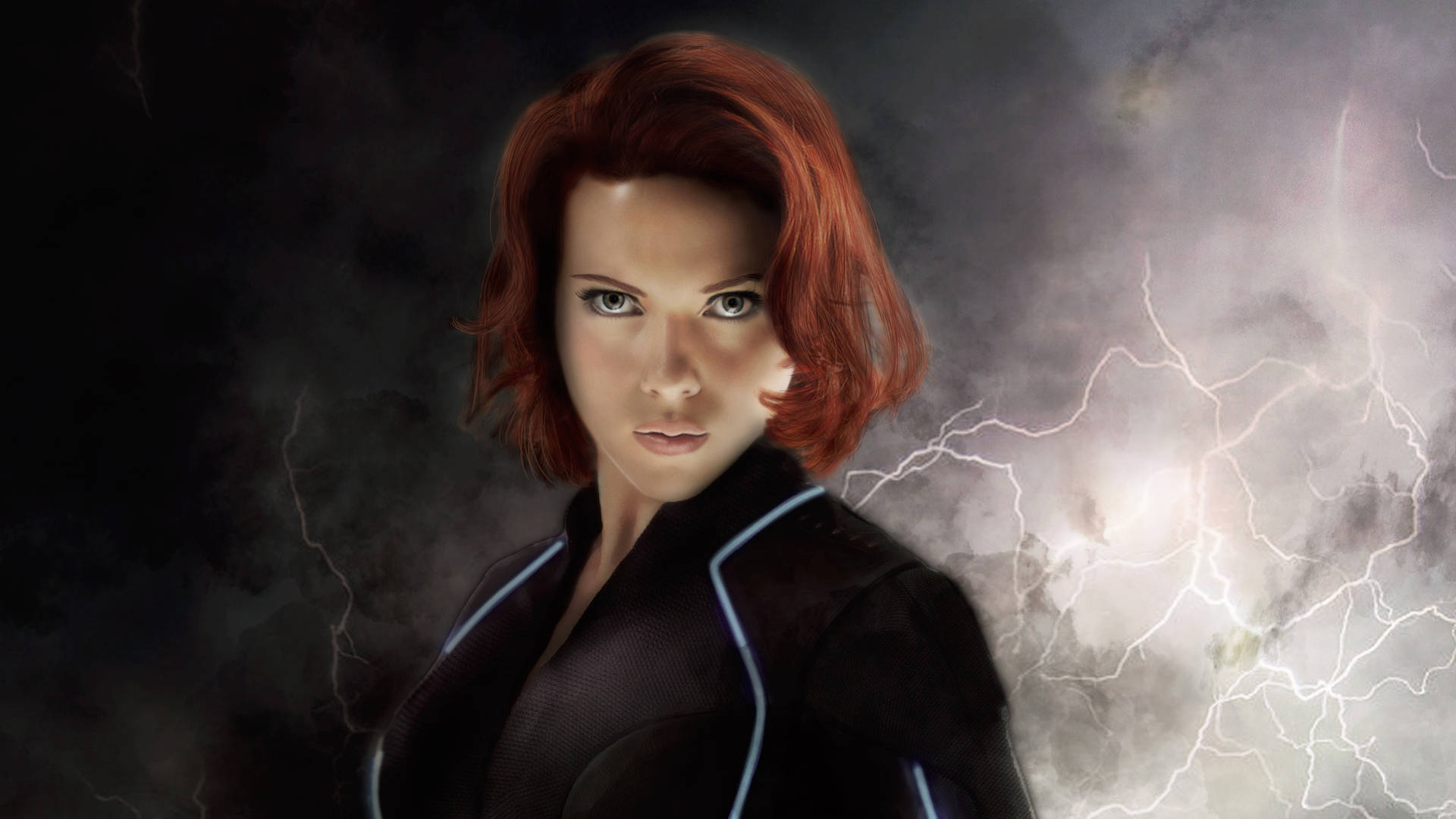 Gorgeous Scarlett Johansson As Black Widow Wallpaper