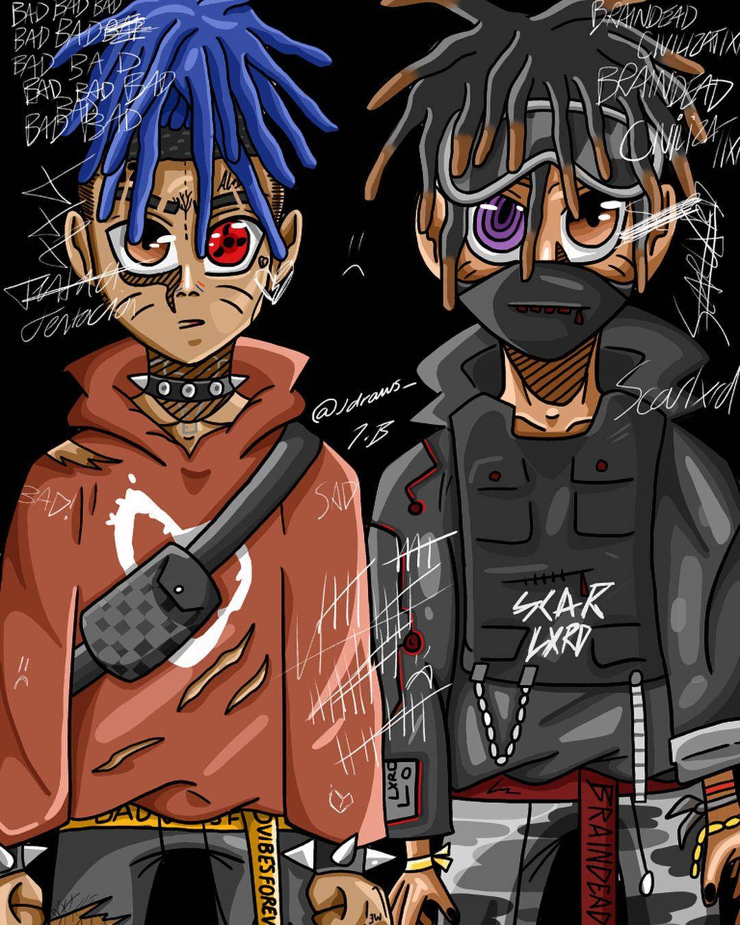 Download Scarlxrd Xxxtentacion Anime Cartoon Naruto Eyes Wallpaper |  