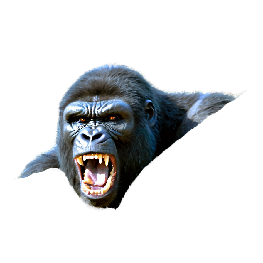 Scary Angry Gorilla Png Dbs47 PNG