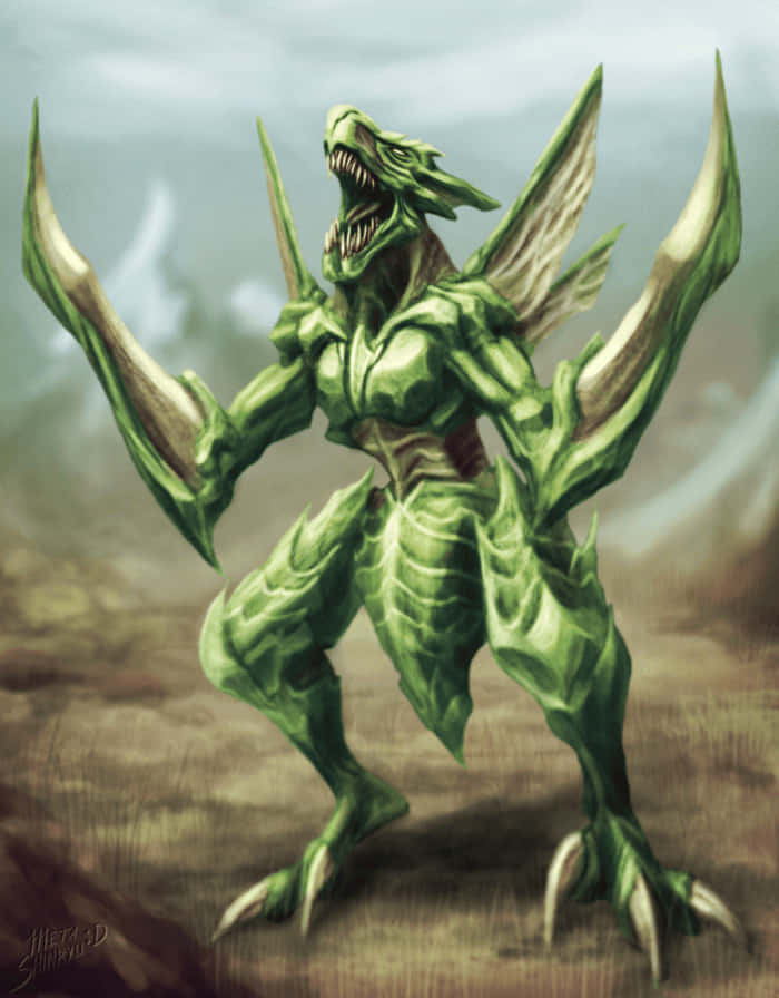 Scary Angry Scyther Wallpaper