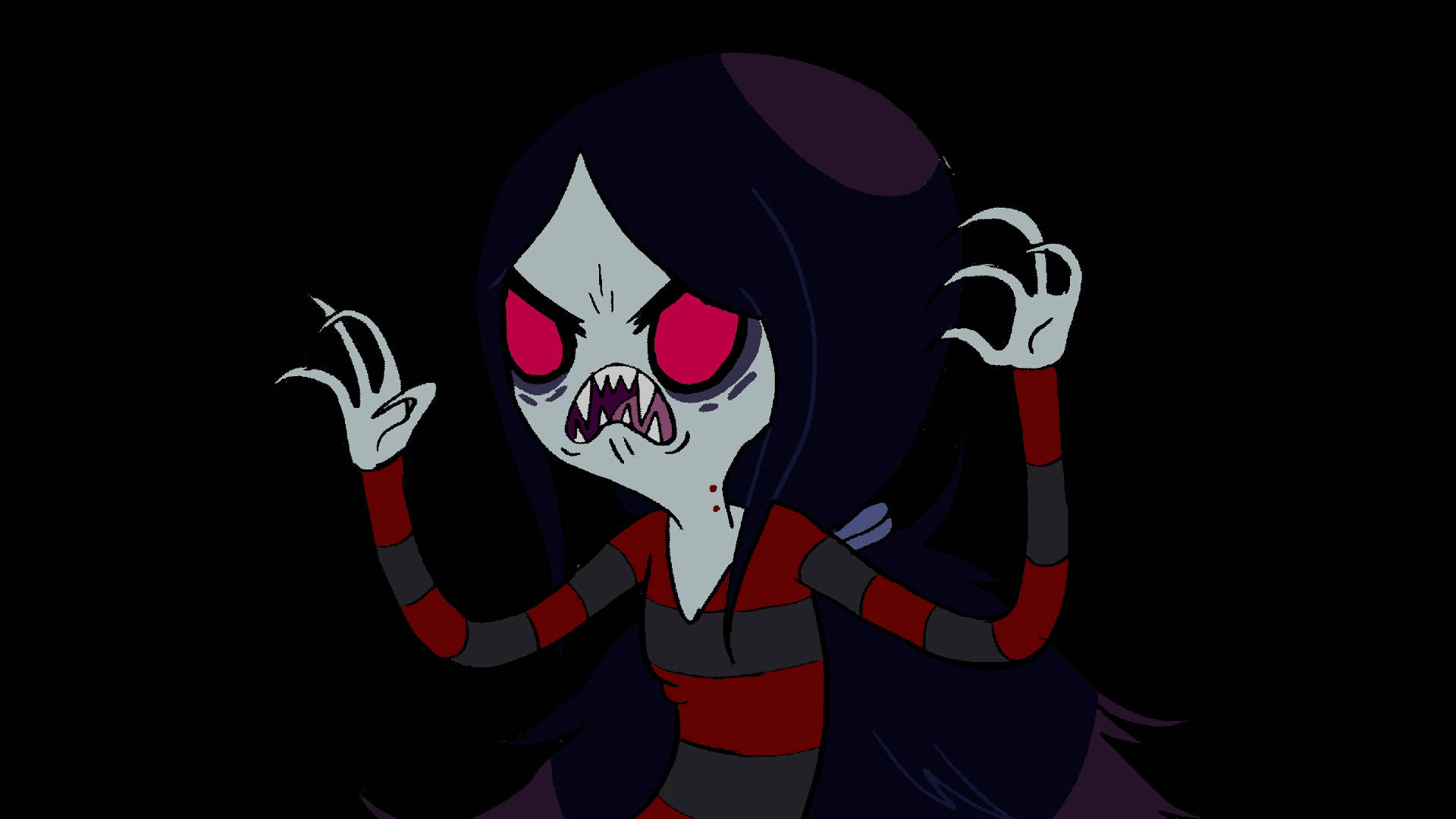 Aterradoray Enfurecida Reina Vampiro Marceline Fondo de pantalla