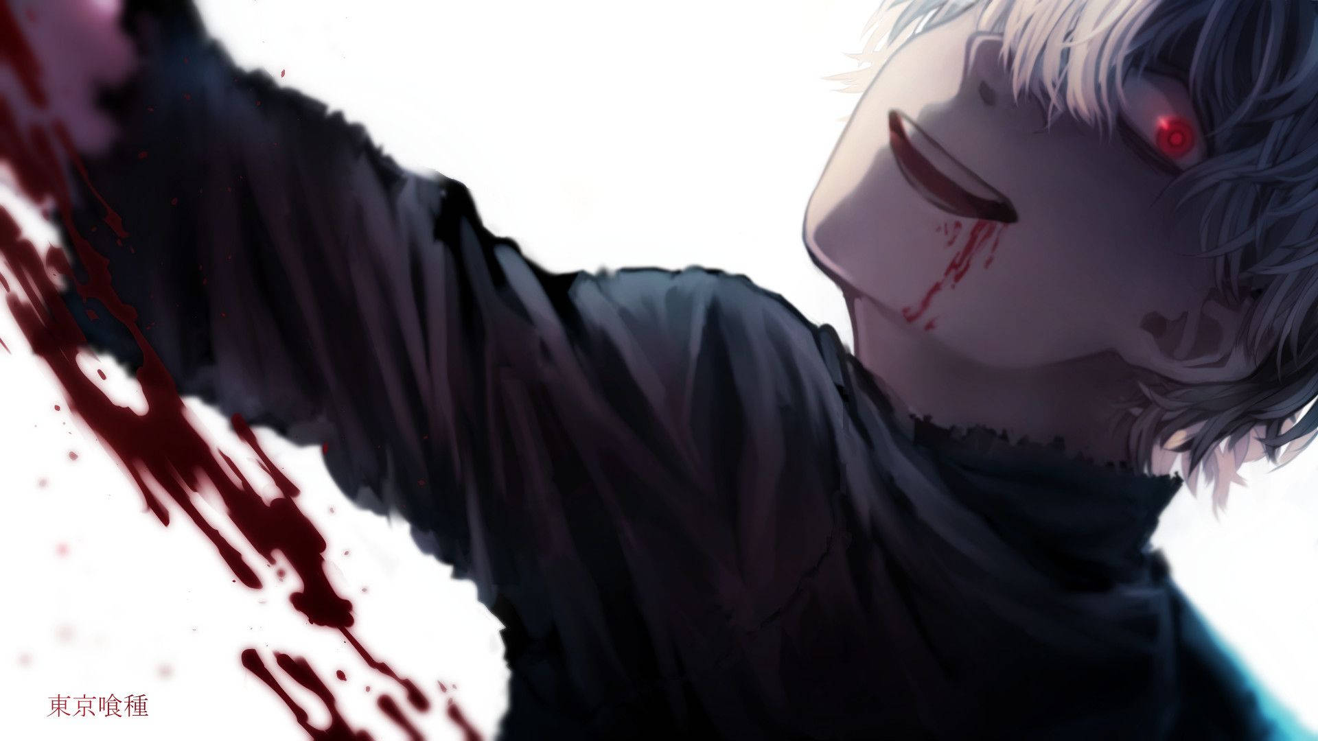 A Character With Blood On His Face Wallpaper