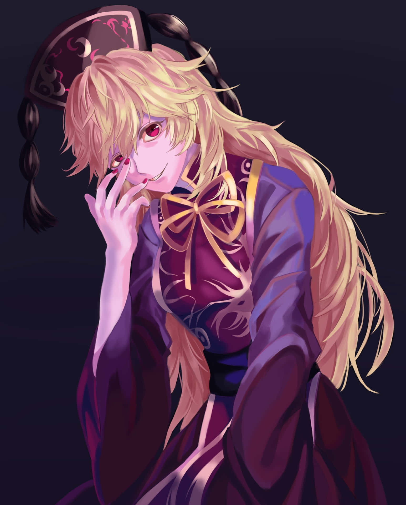 Scary Anime Fanart Of Junko From Touhou Project Wallpaper