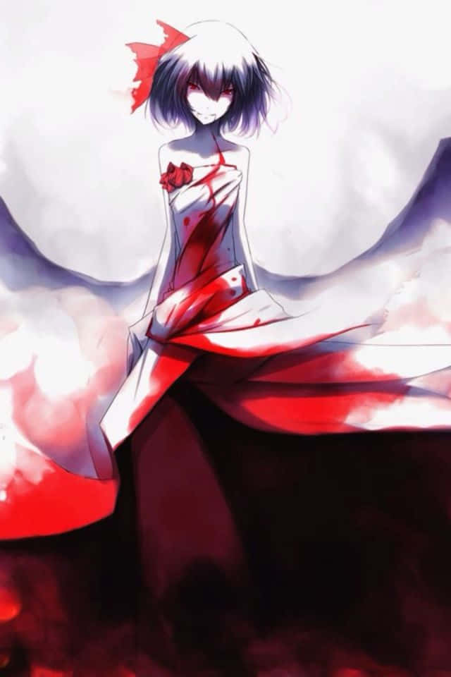 Scary Anime Girl Vampire Wallpaper