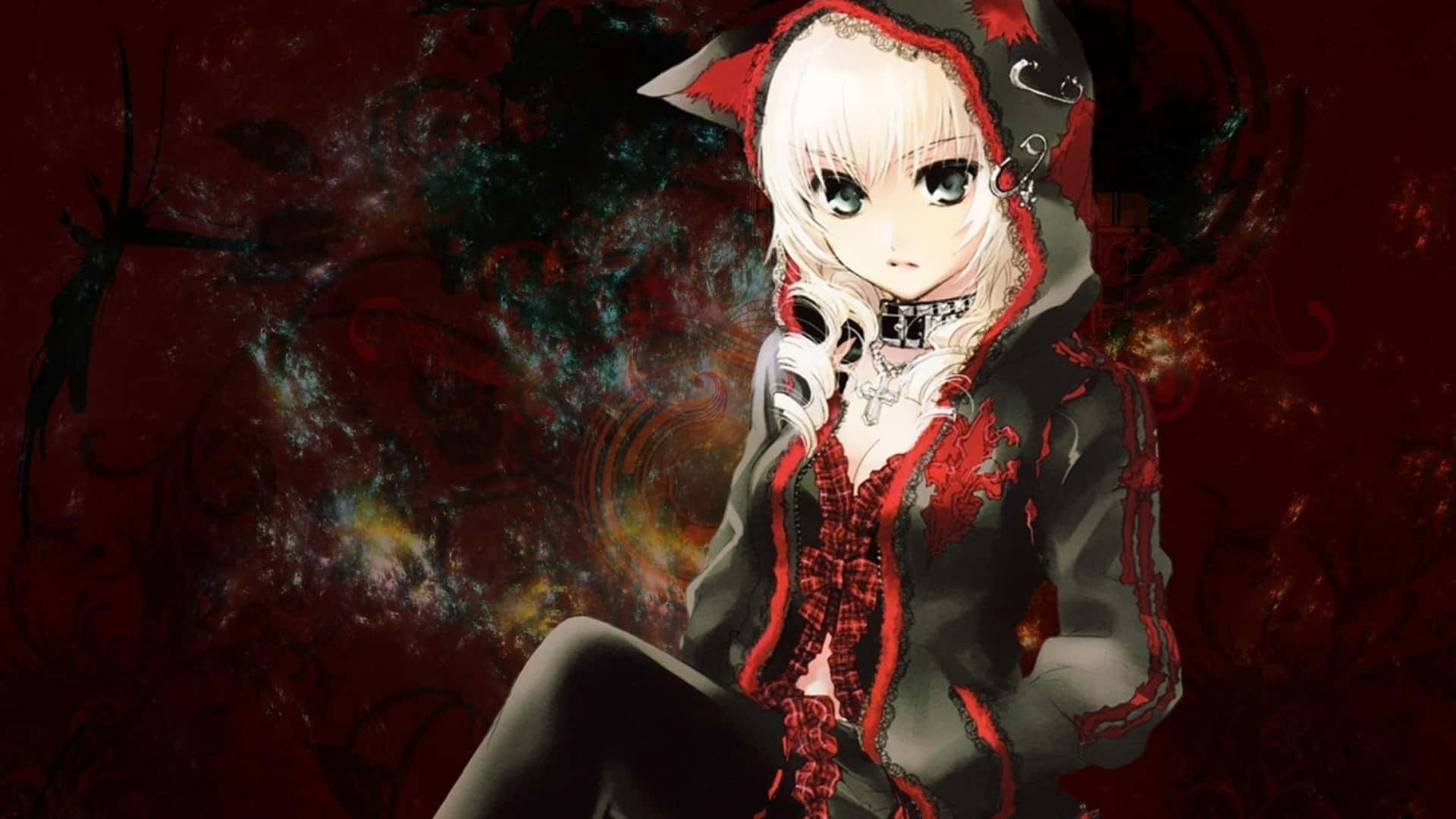 Scary Anime Goth Girl Picture