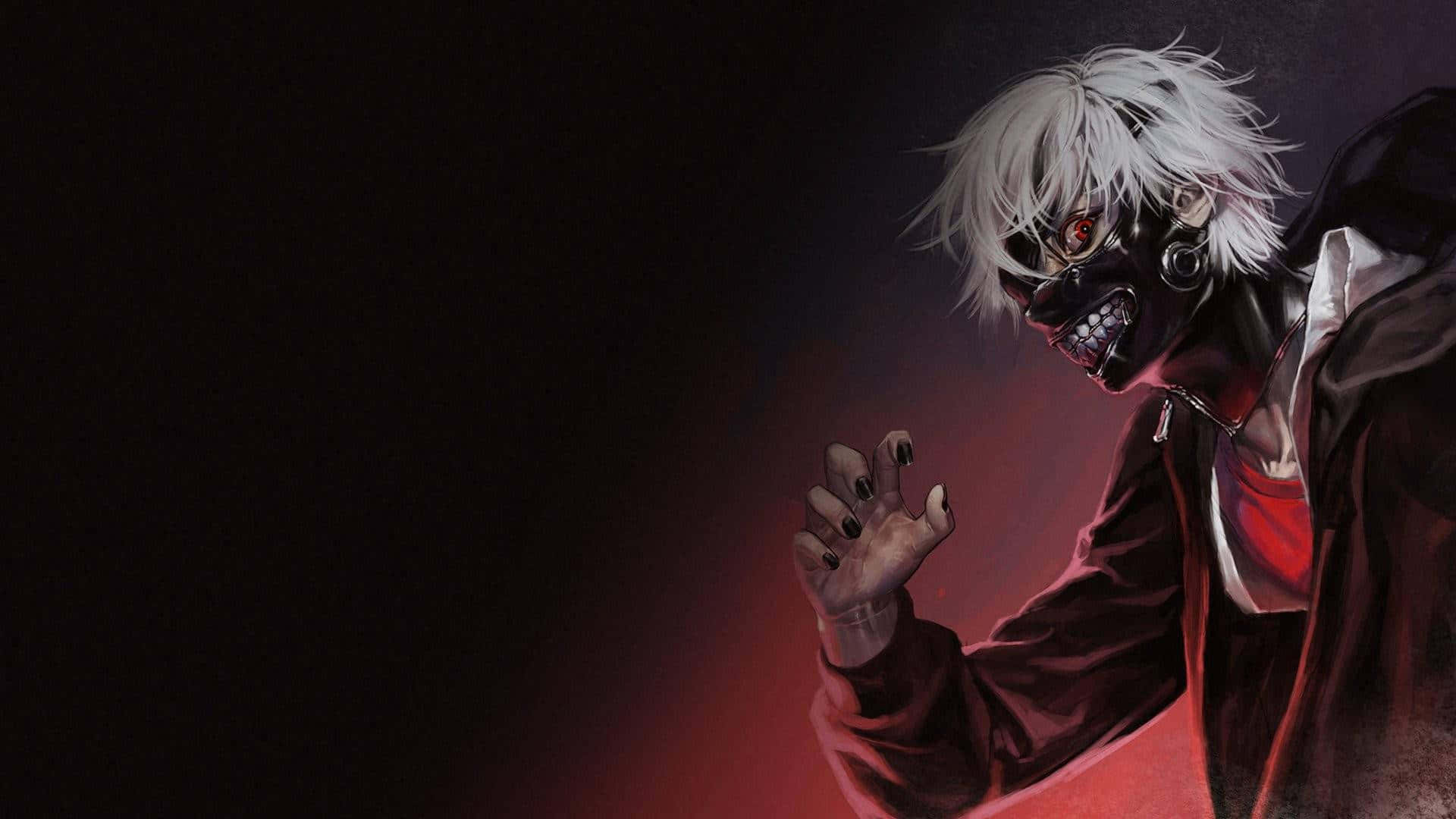 Scary Anime Kaneki With Threatening Expression Wallpaper