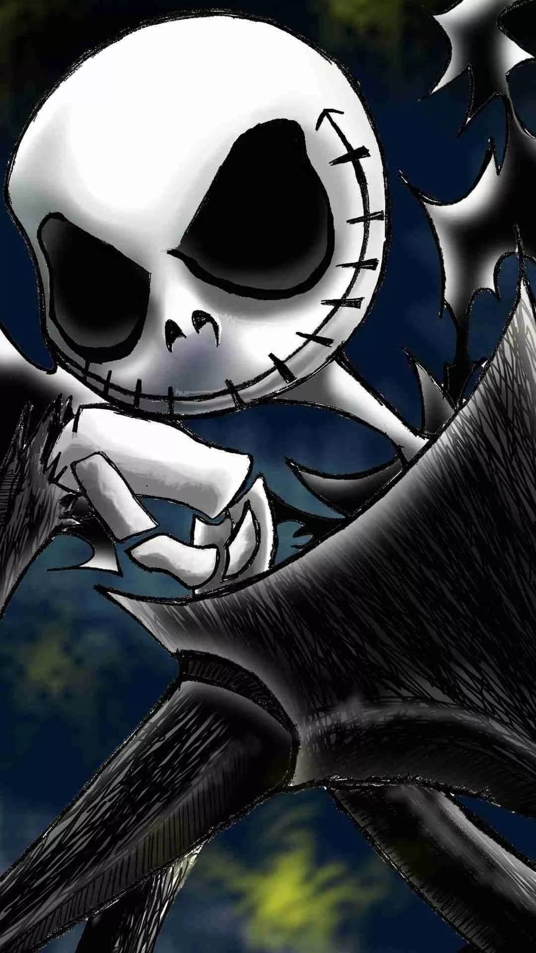 Scary Christmas With Jack Smiling Wallpaper