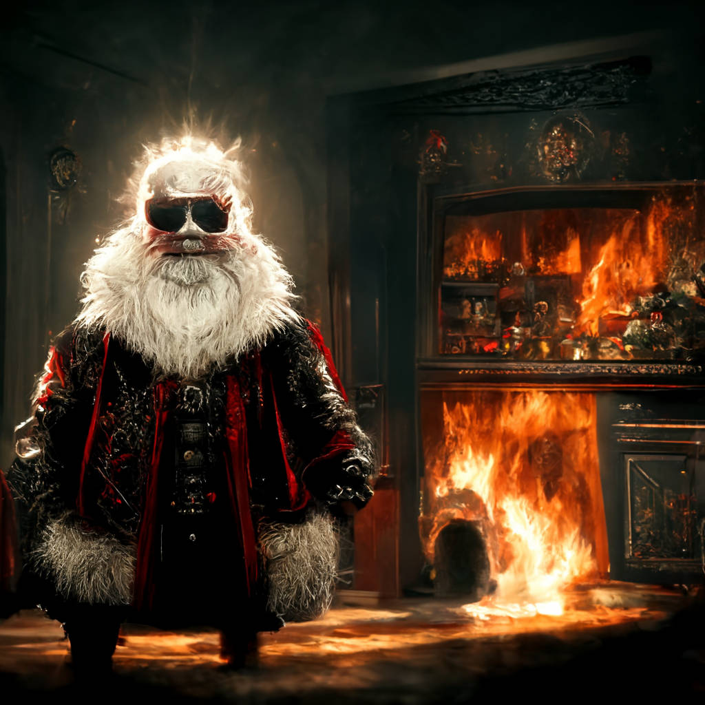 Aterradorasnavidades Con Un Santa Claus Vampiro Fondo de pantalla