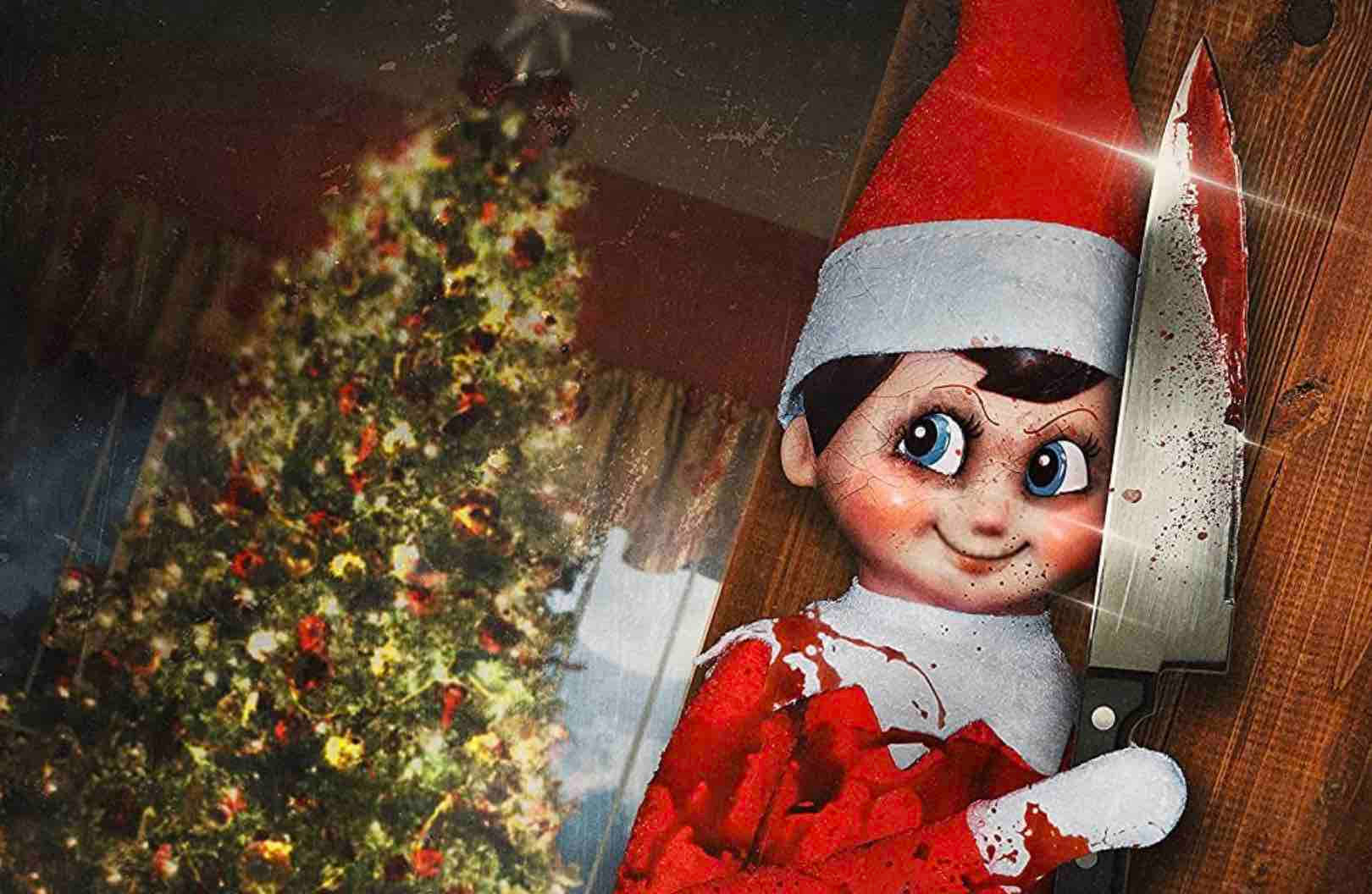 Natalespaventoso Con Una Bambola Assassina Sfondo
