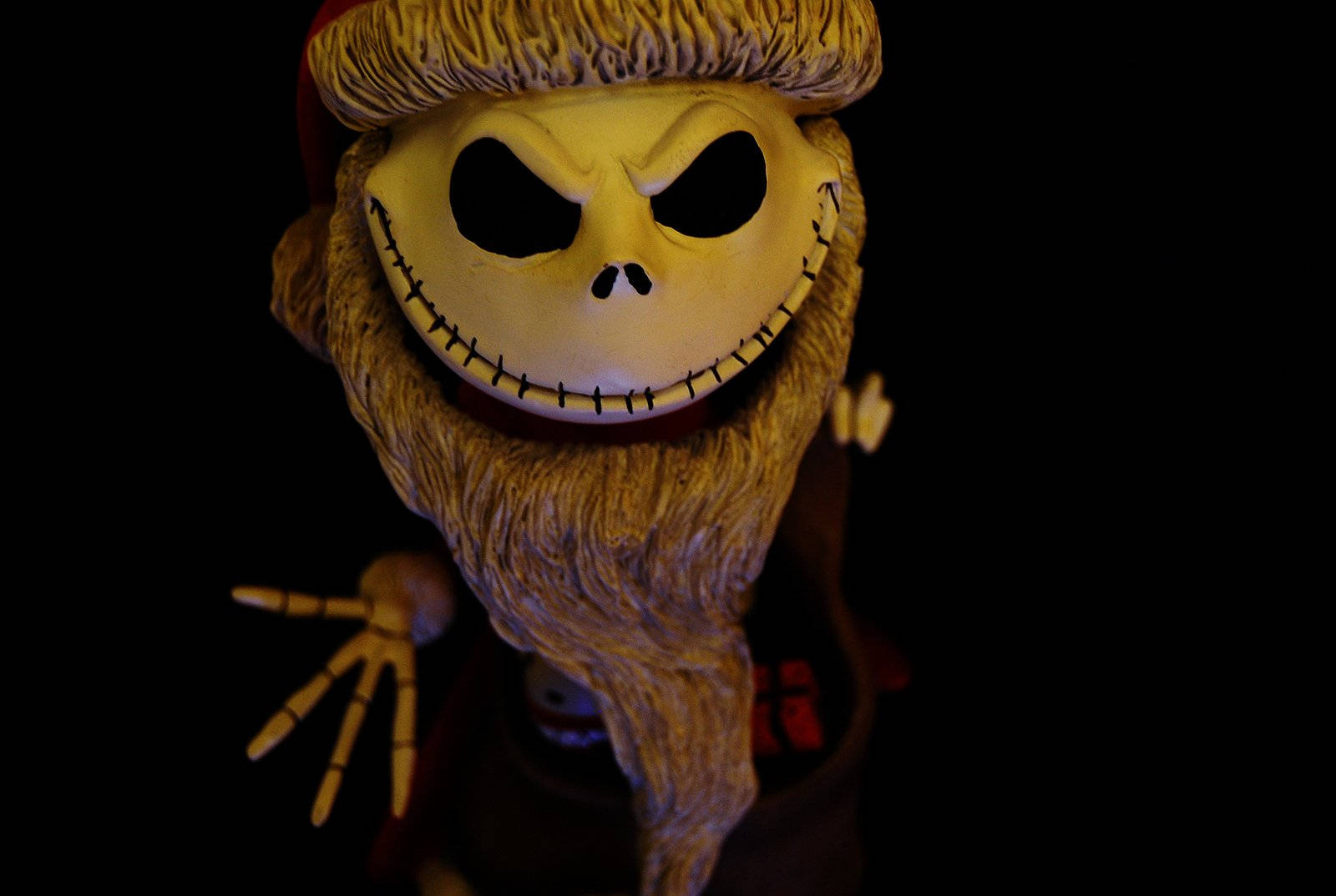 A Skeleton Figurine With A Hat And Beard Wallpaper