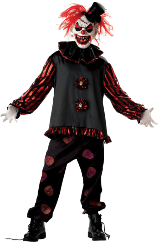 Scary Clown Costume PNG