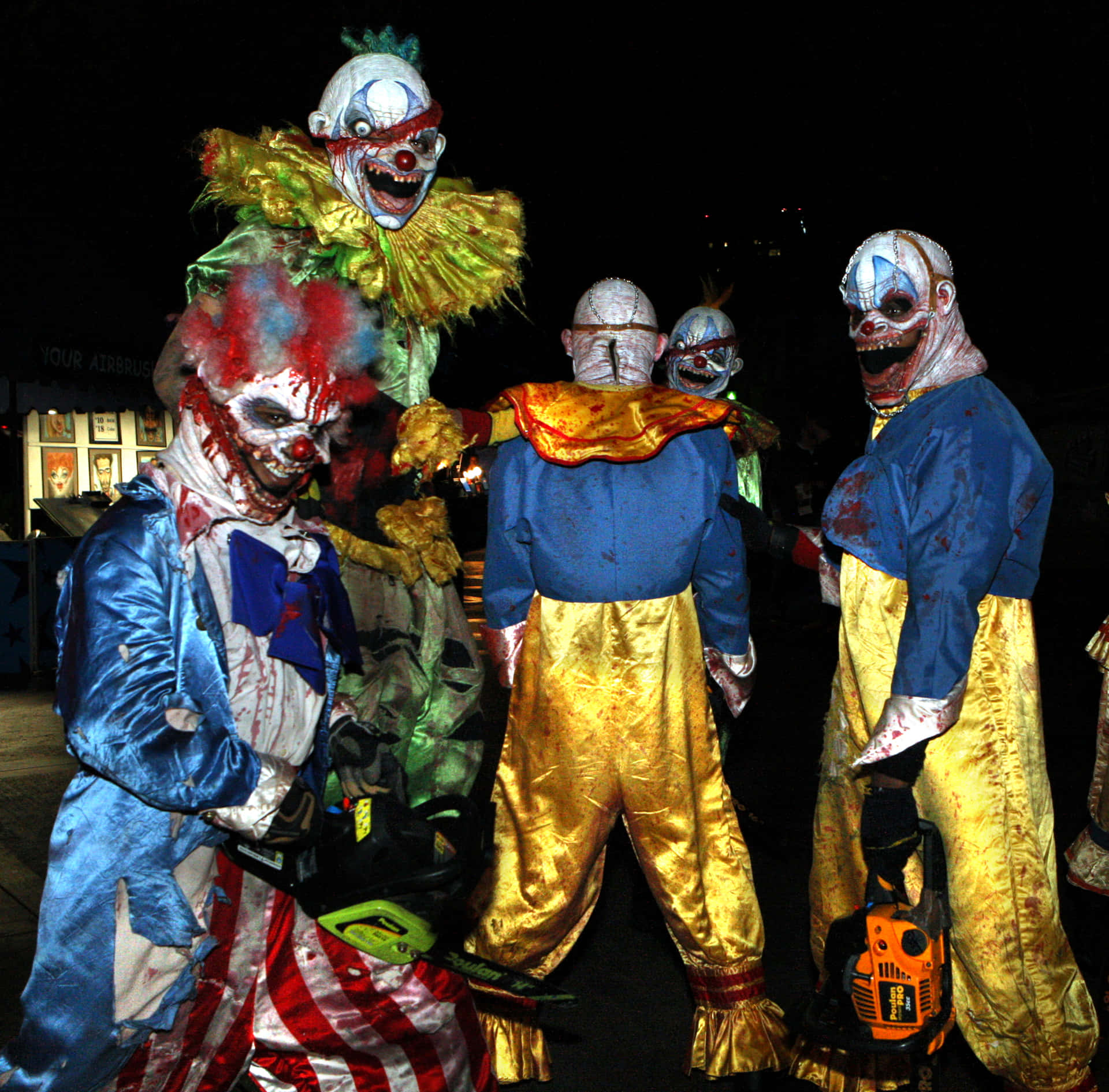 Scary Clown Creepy Group Pictures