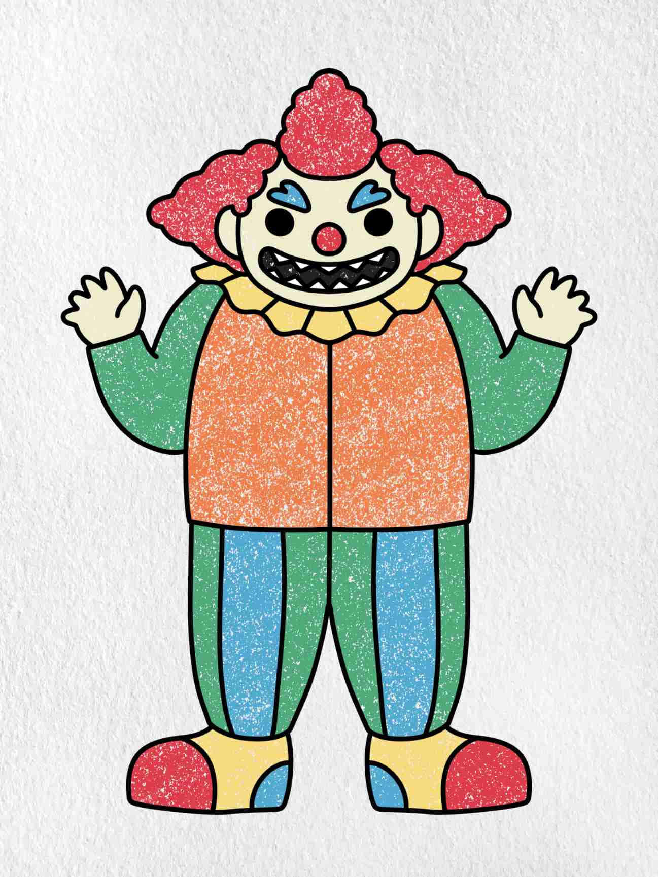 Cute Scary Clown Drawing Pictures