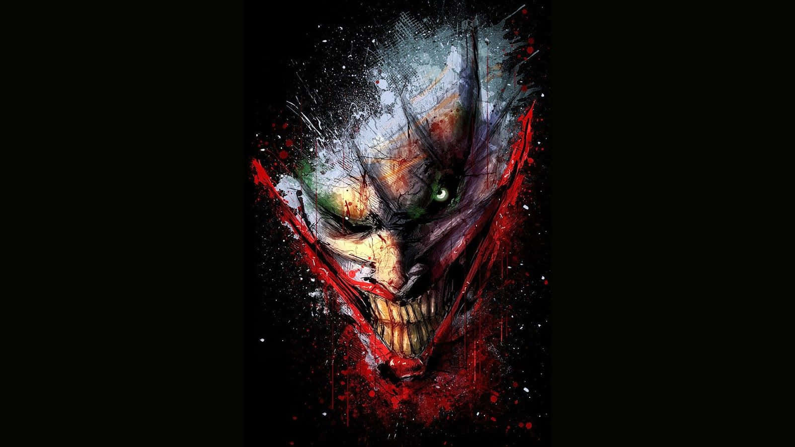 Assustadorperigoso Joker Editado Com A Galáxia. Papel de Parede