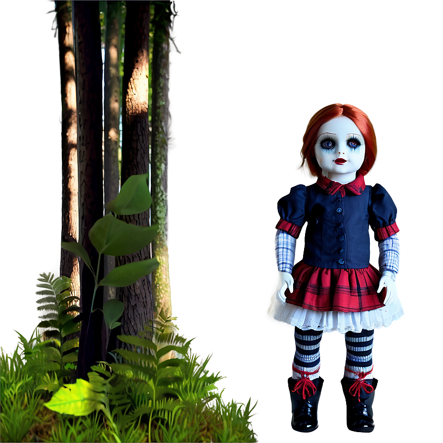 Scary Doll In Forest Png 13 PNG