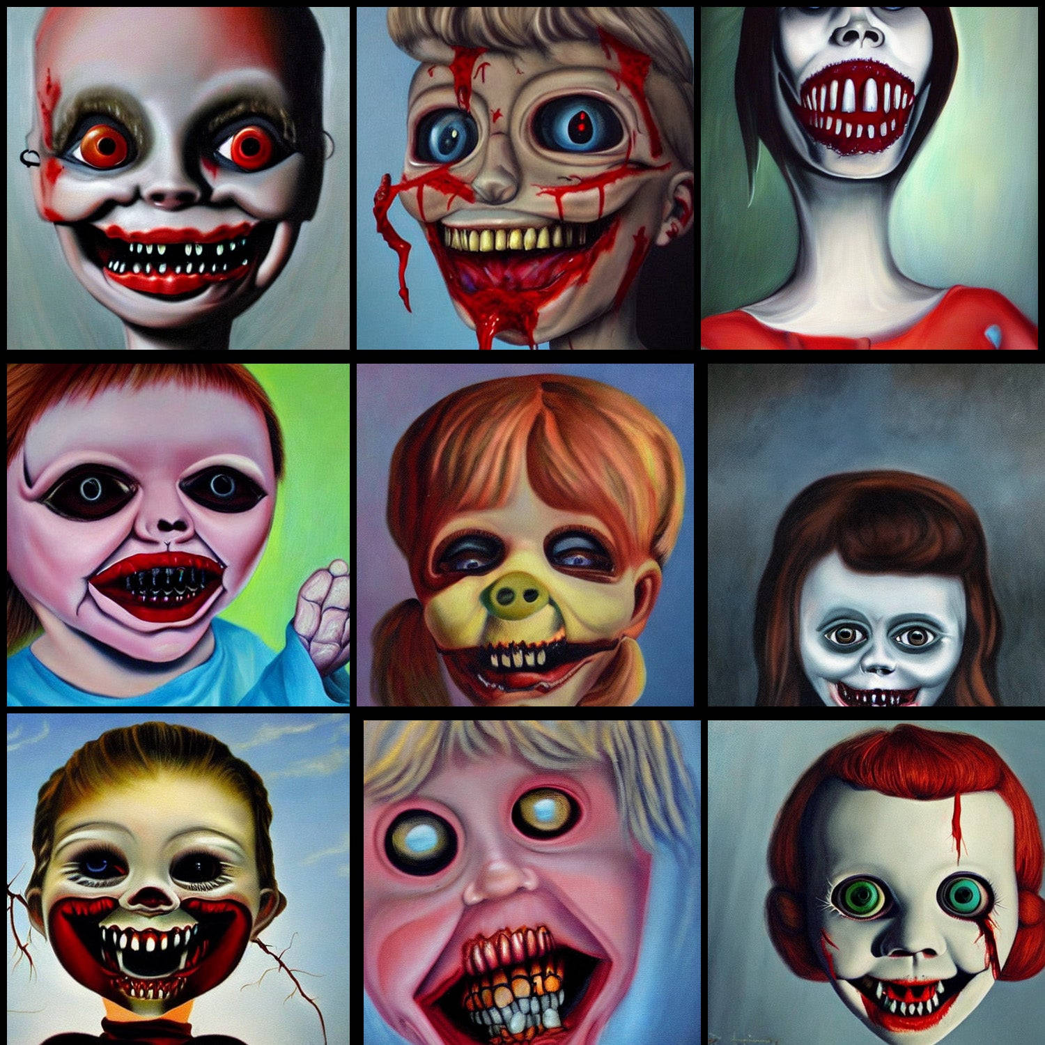 Scary Dolls for Halloween PFP Wallpaper