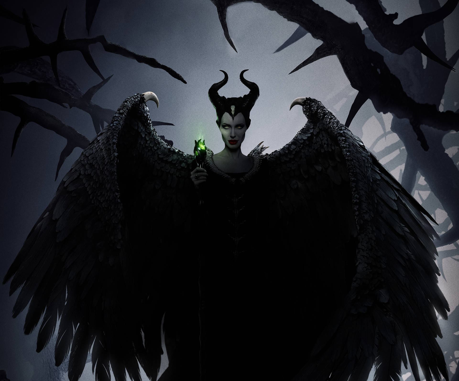 Scary Fairy Maleficent Background