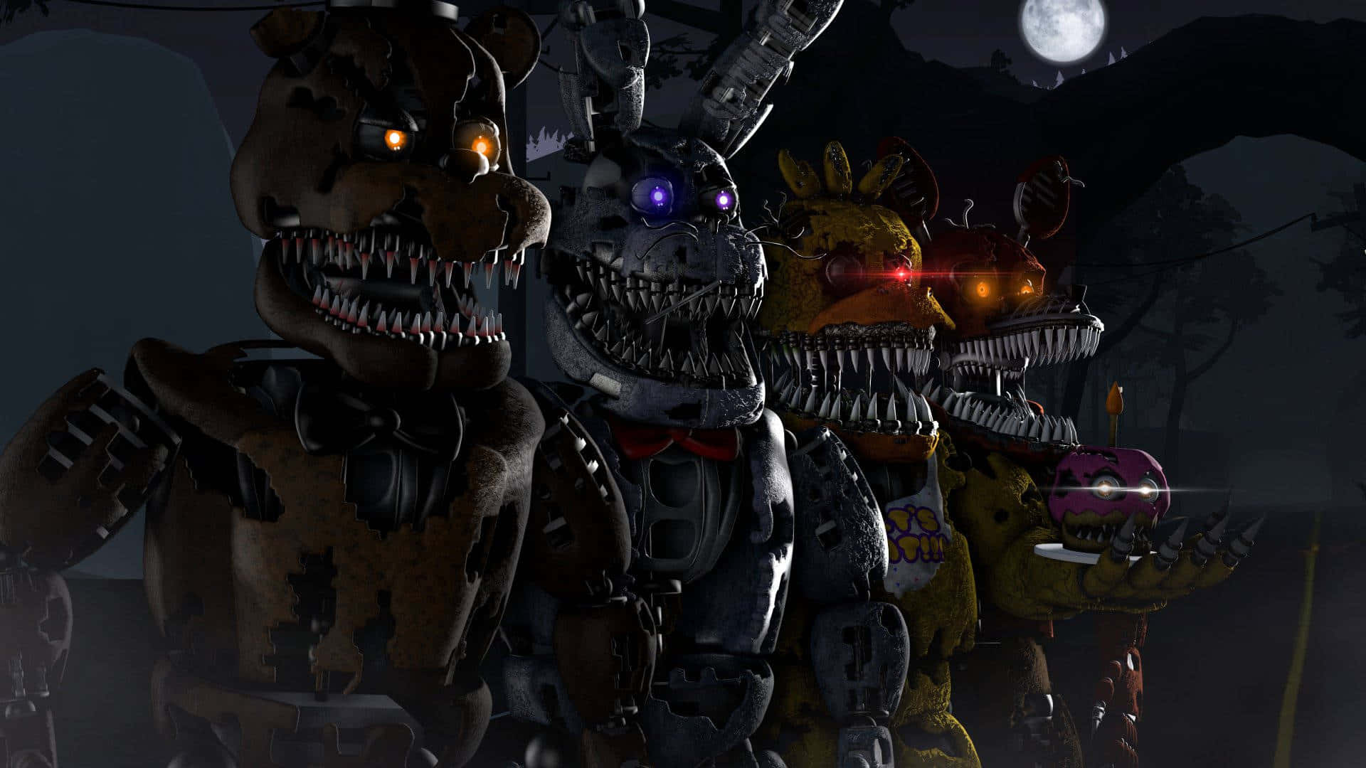 Scary Fnaf Characters' Spiky Teeth Picture