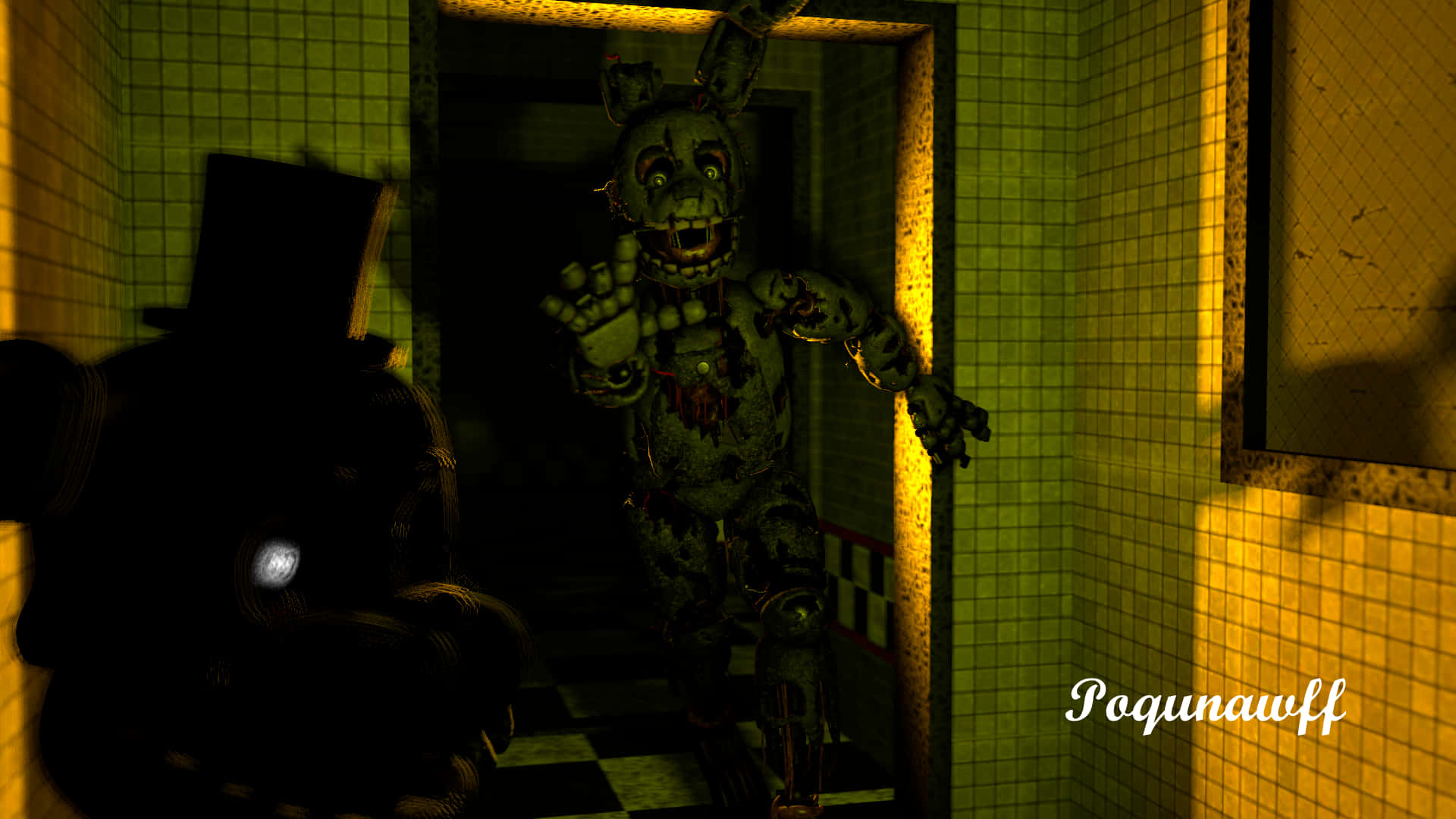 Scary Fnaf Bonnie Inside A Room Picture