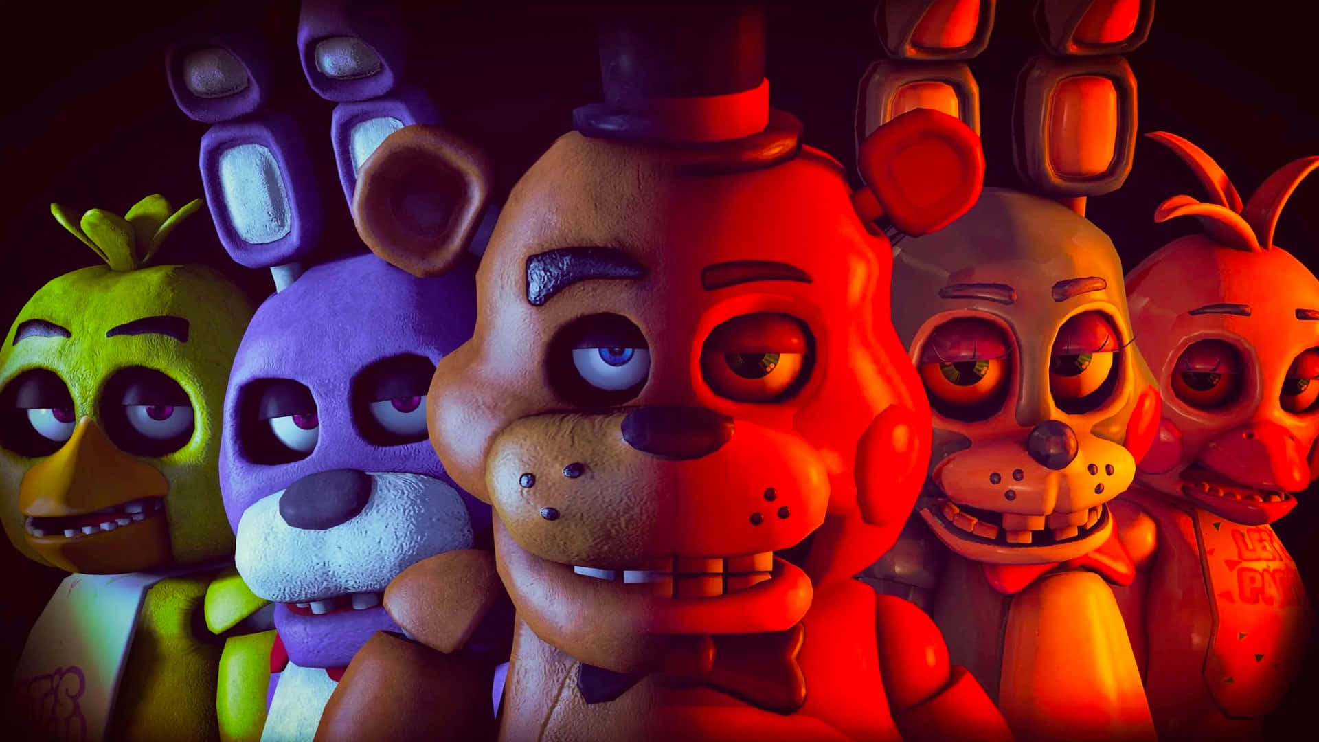 Scary Fnaf Characters Poster Picture
