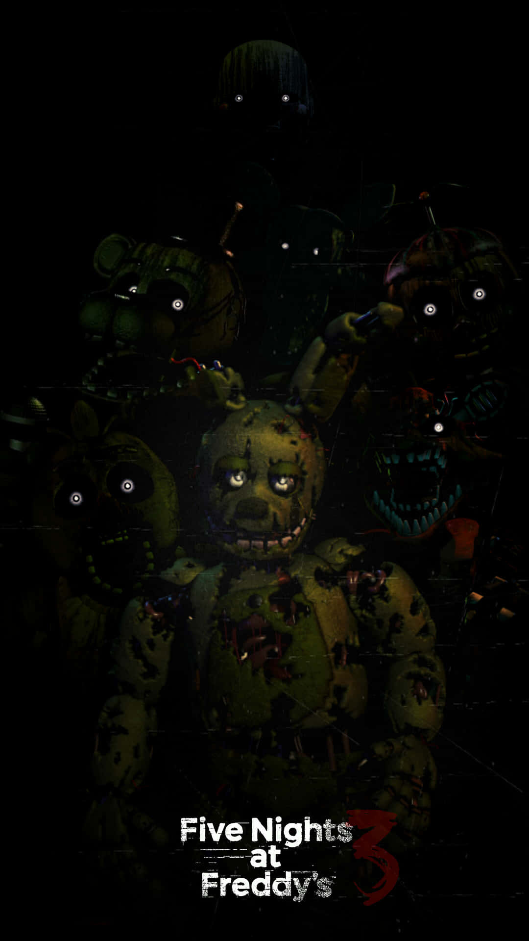 Scary Fnaf Dark Poster Picture