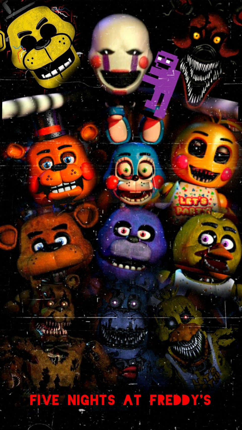 Scary Fnaf Face Poster Picture