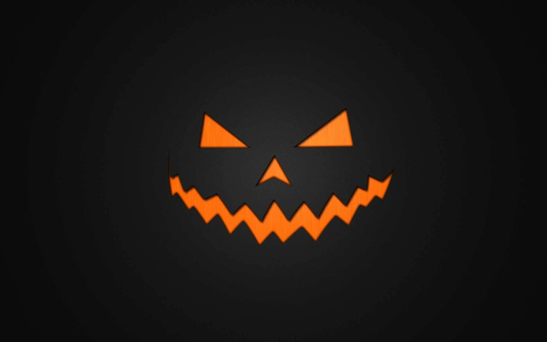 Scary Halloween Black Jack-o-lantern