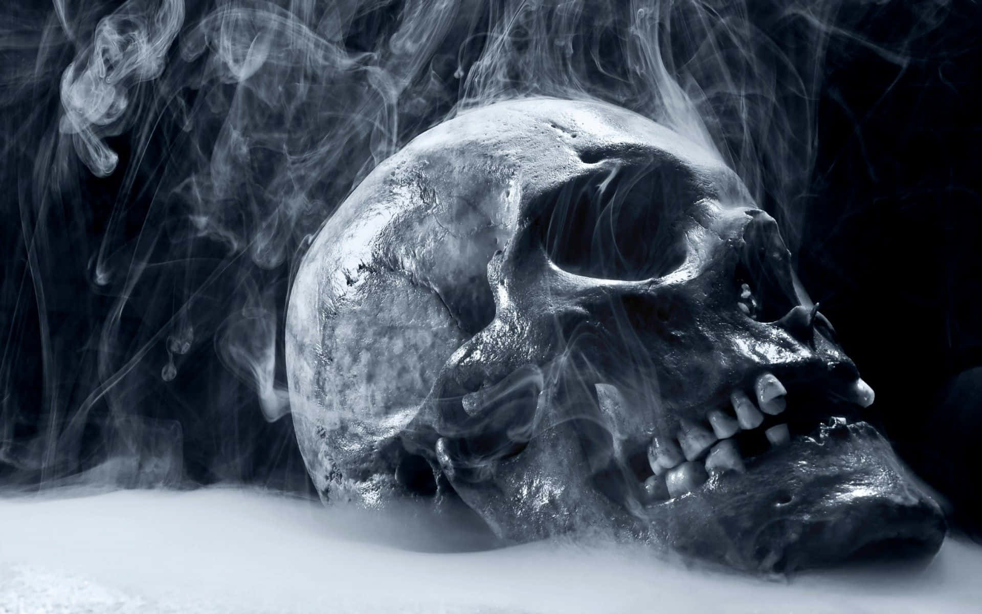 Scary Halloween Desktop Skull Wallpaper
