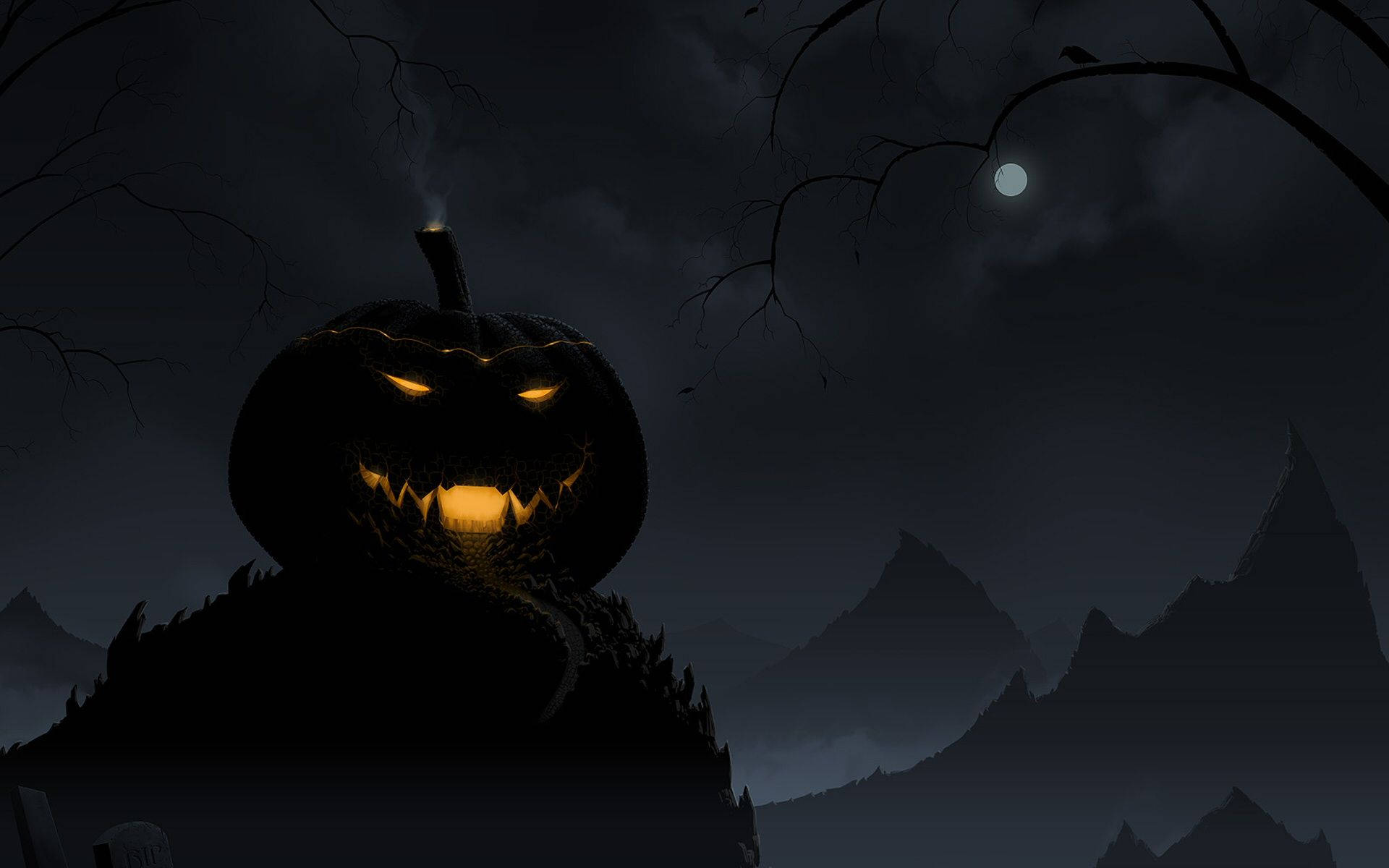 Scary Halloween Pumpkin House