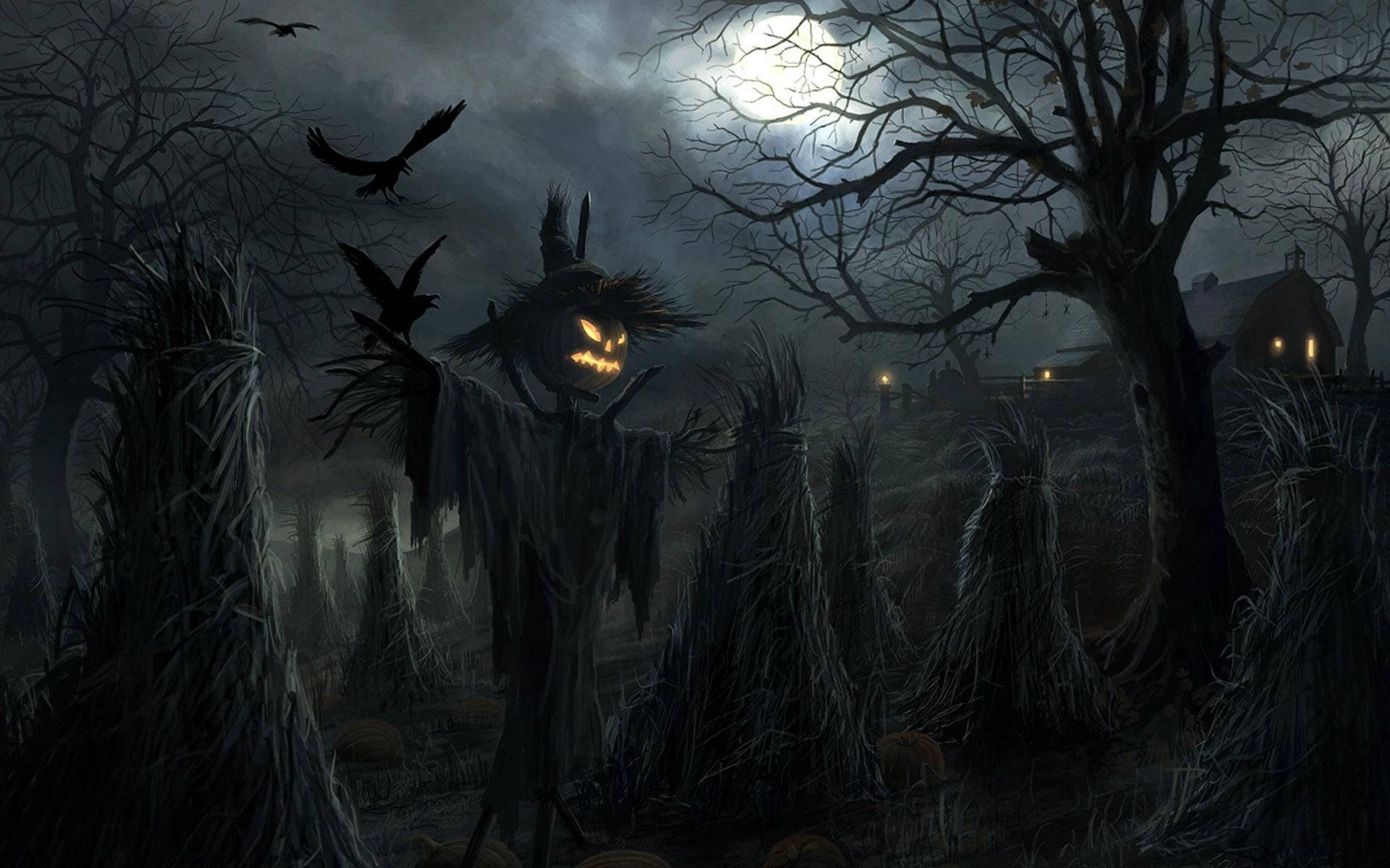 Scary Halloween Scarecrow