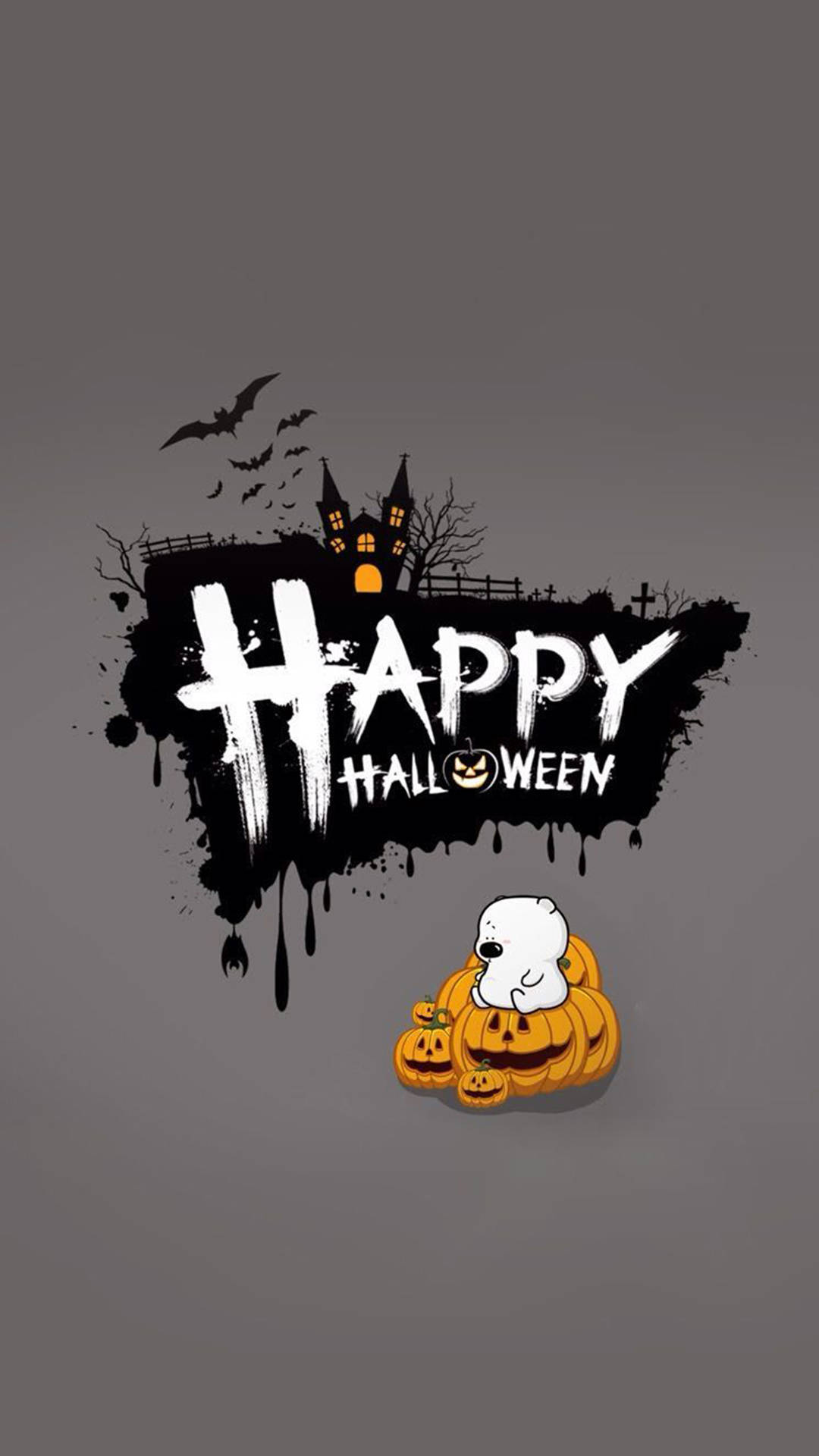 Scary Happy Halloween Iphone Wallpaper