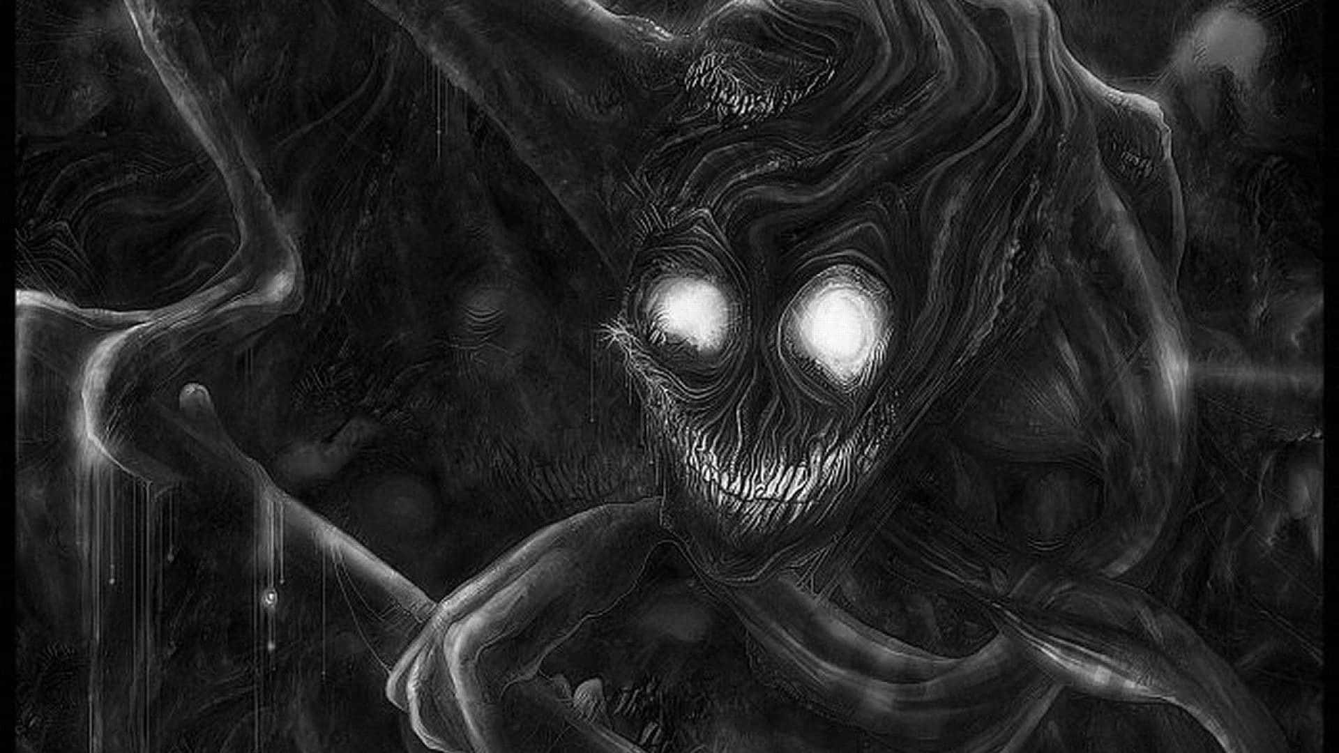 Svartaskrämmande Monster Mardrömsbilder
