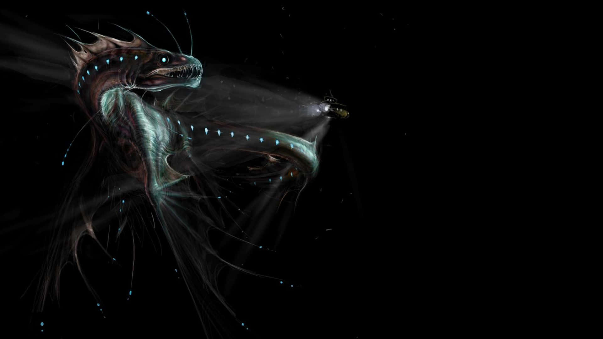 Gruseligemonster Unterwasser-kreaturen Bilder