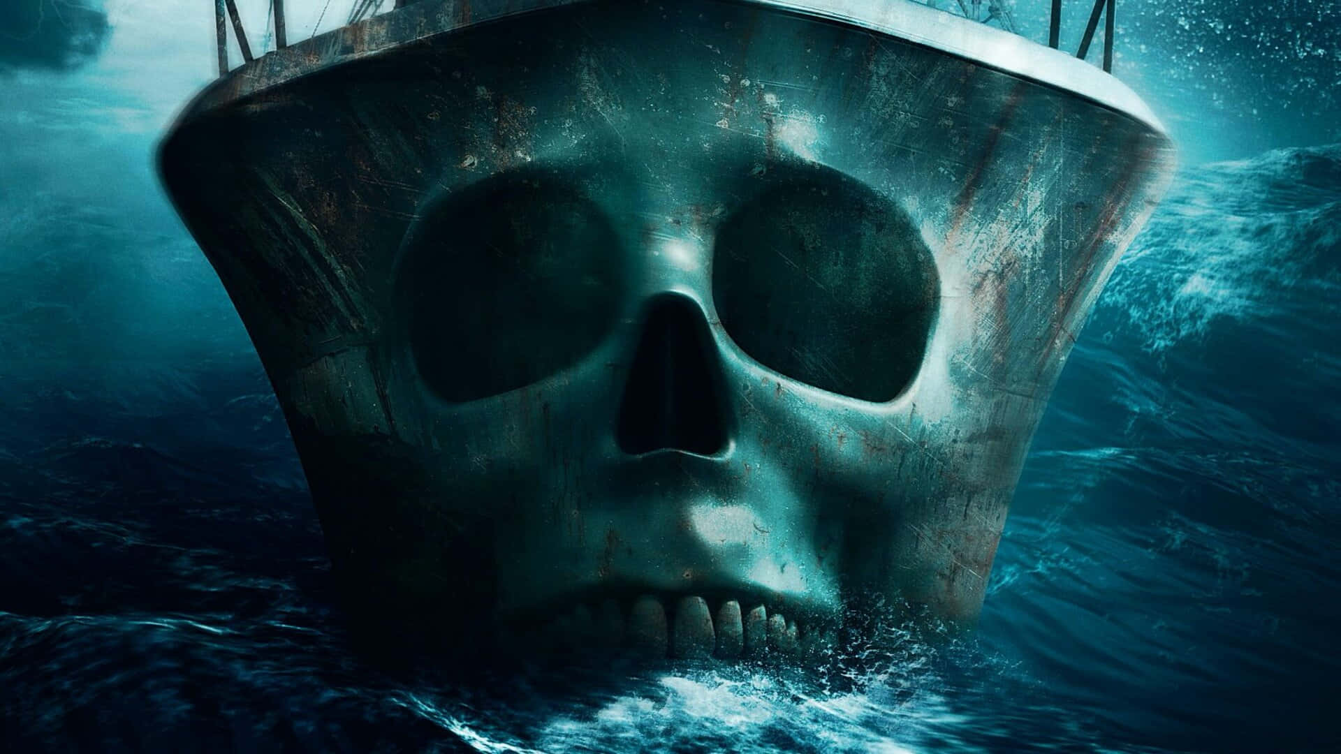 Scary Ocean Skull Ship Picture 1920 x 1080 Picture