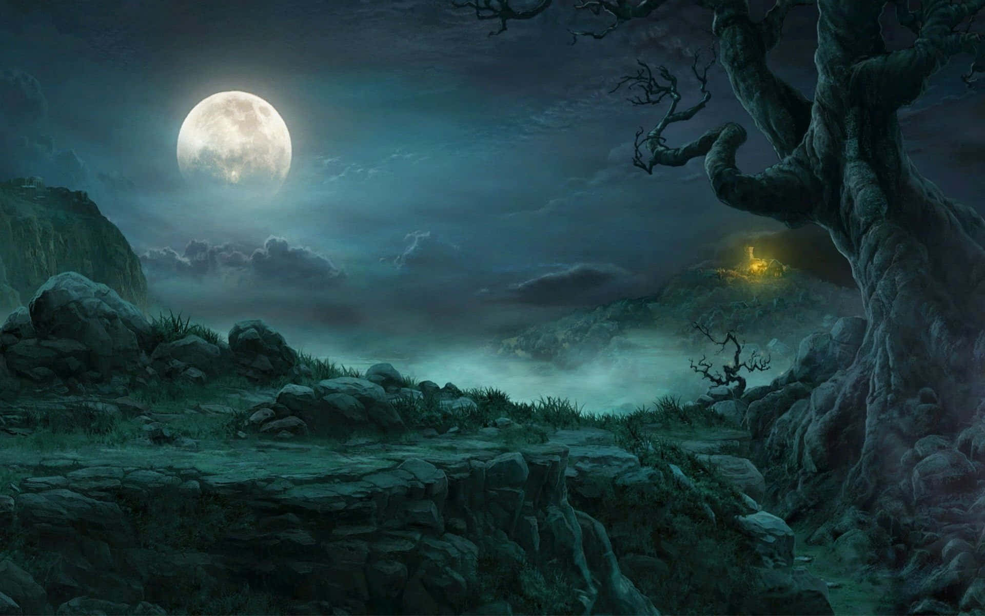 Scary Dark Fantasy Forest Picture