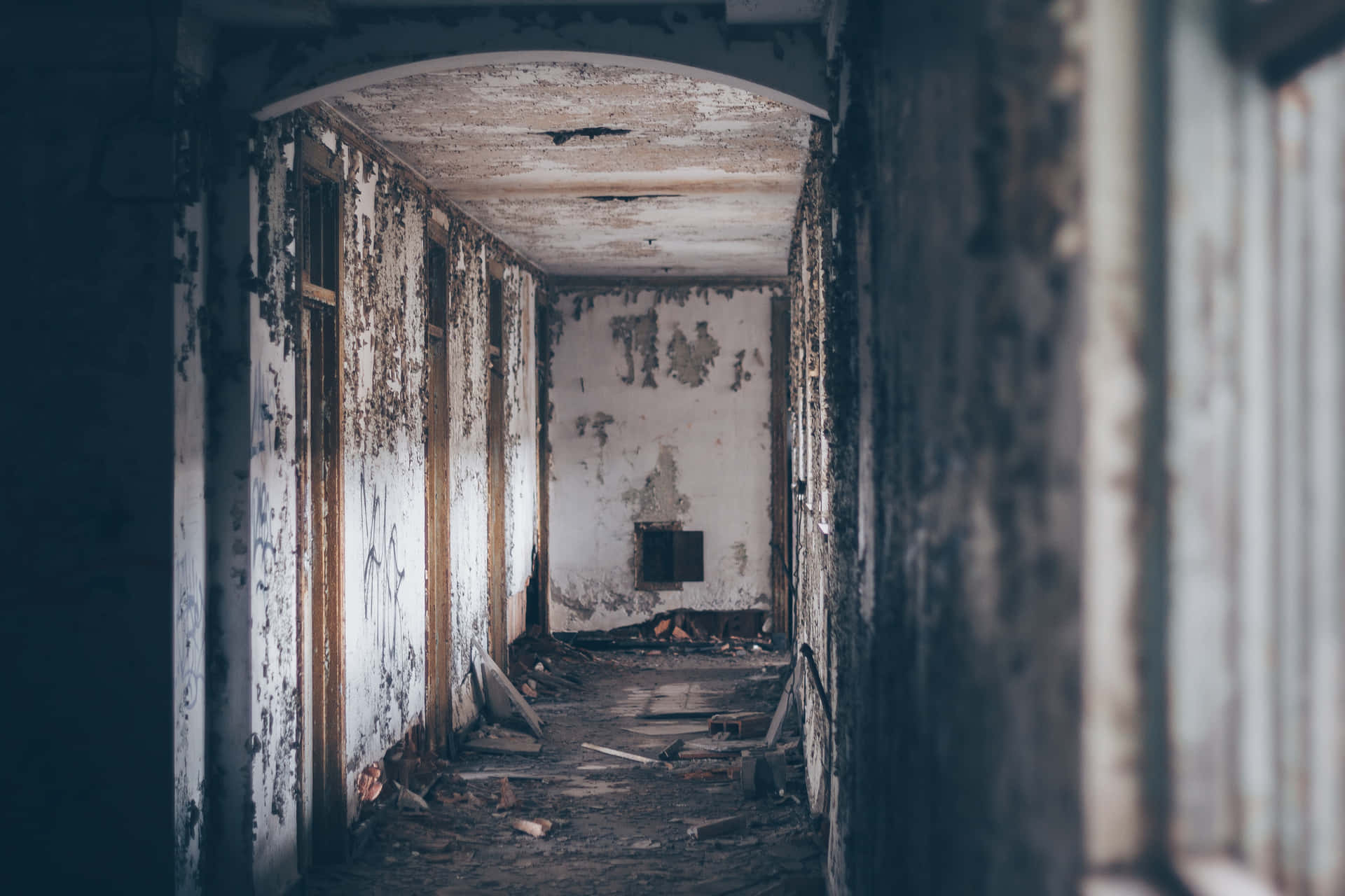 Scary Abandoned Hallway Picture