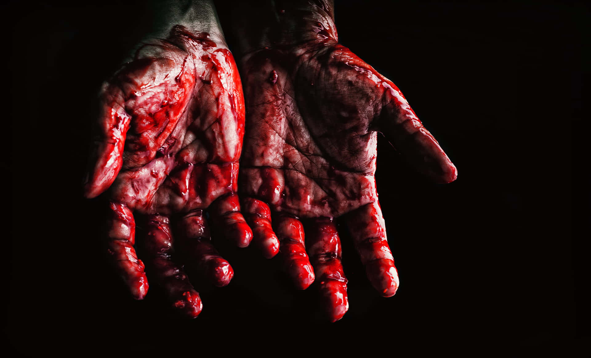 Scary Bloody Hands Picture