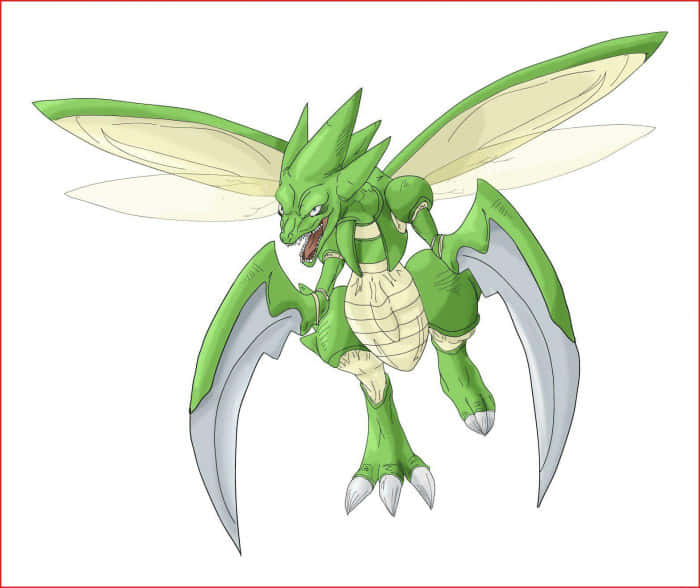 Scary Scyther Drawing Wallpaper