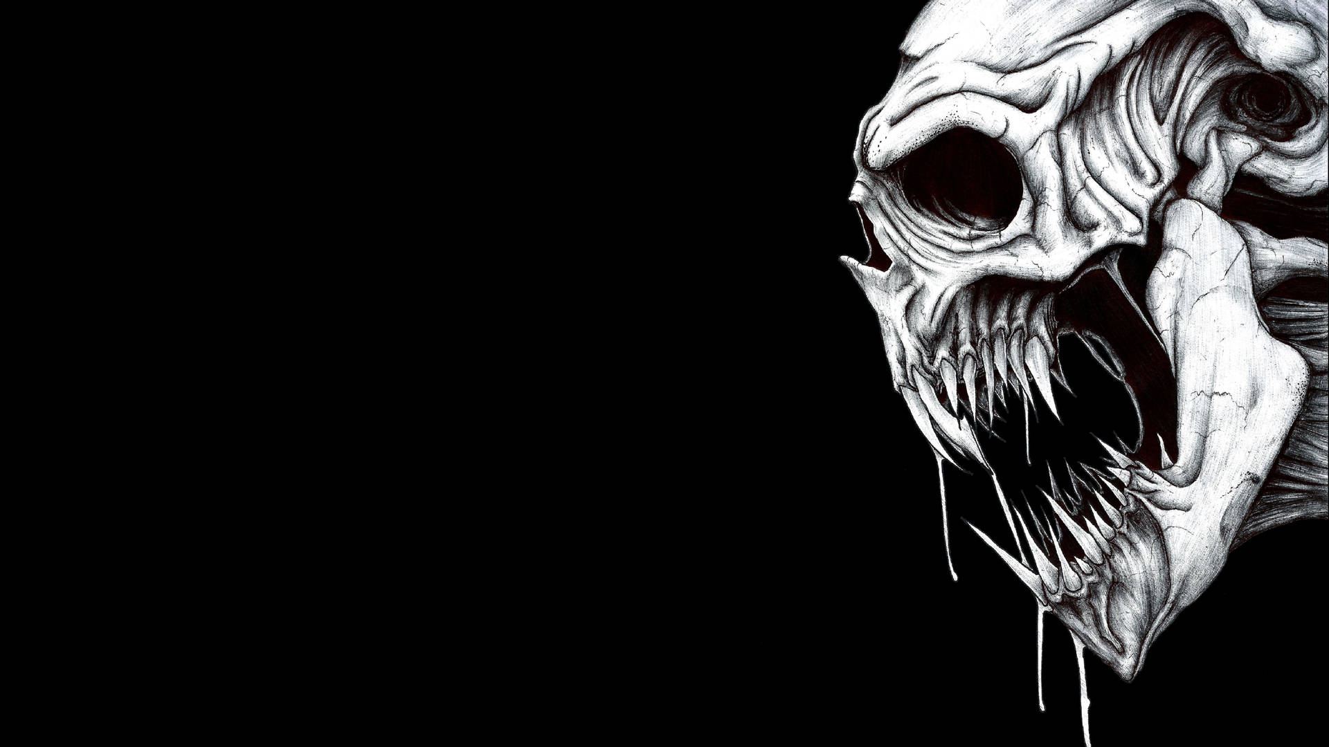 Prepare to be terrified by this eerily realistic skull Wallpaper