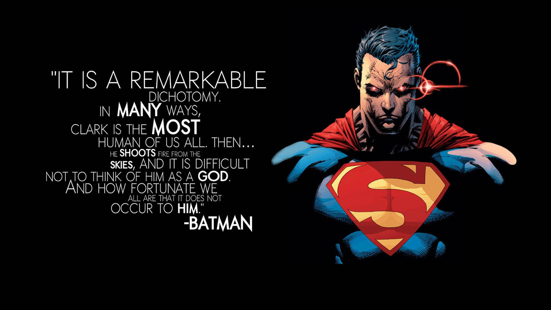 Frasesassustadoras Do Superman Ditas Pelo Batman. Papel de Parede
