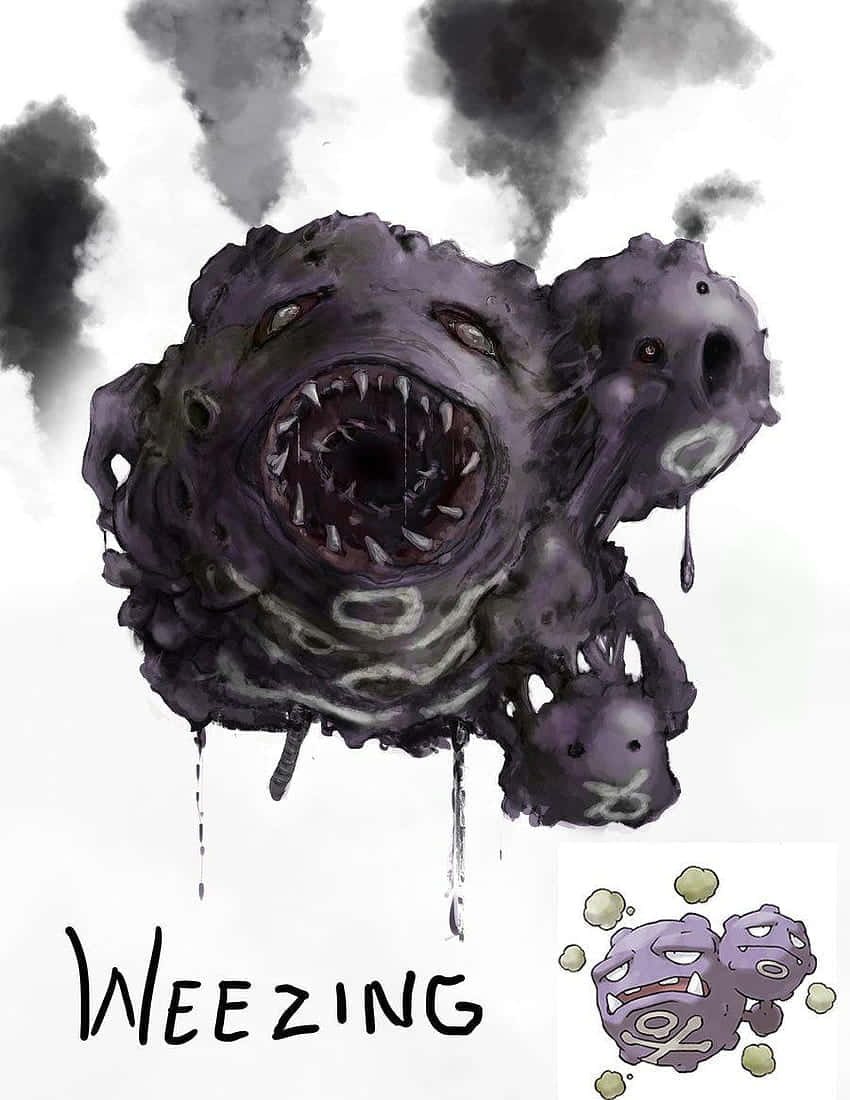 Scary Weezing Art Wallpaper