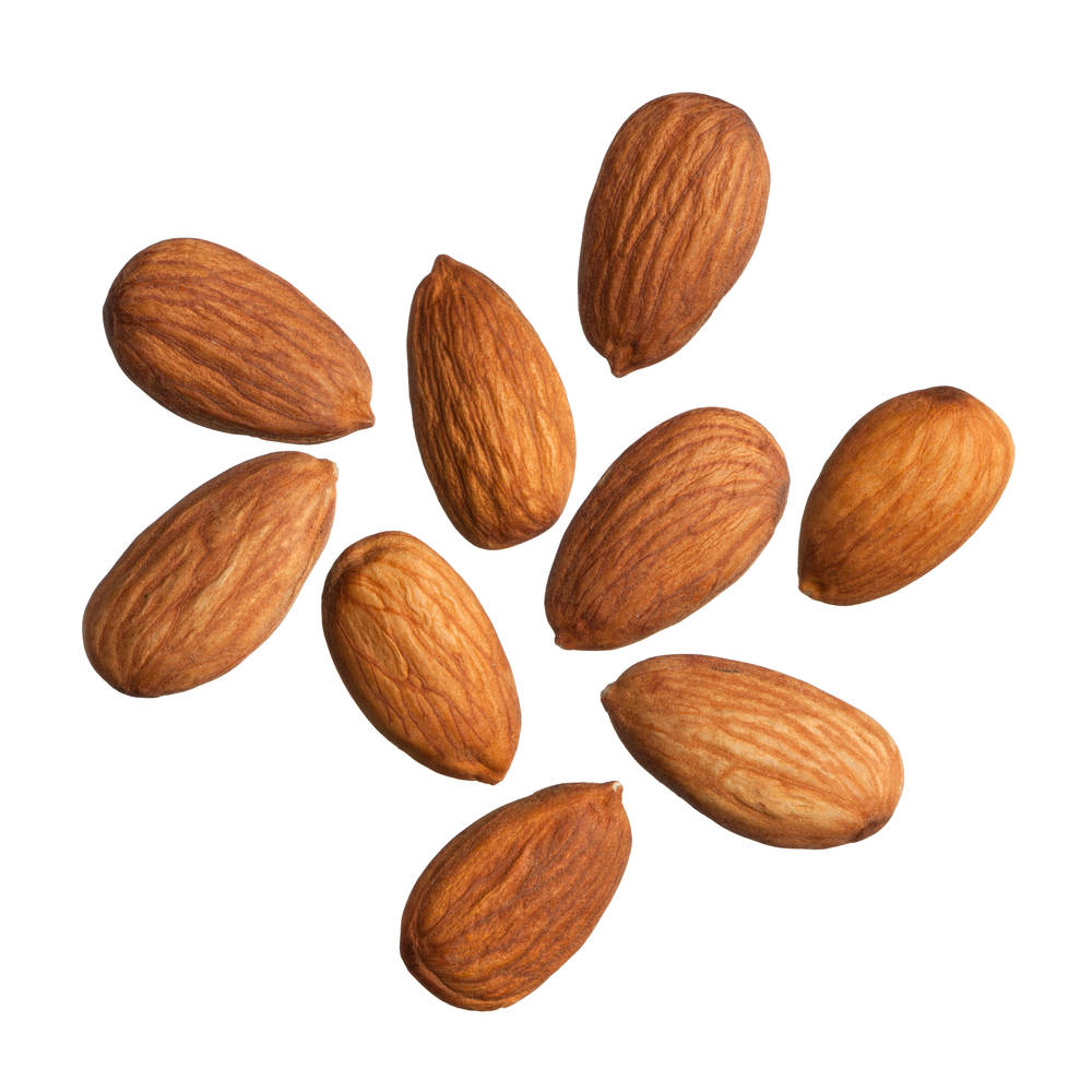 Scattered Almond Nuts